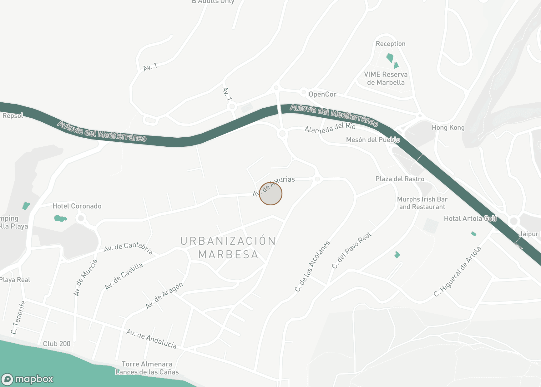 Property Location Map, Marbesa, Marbella East