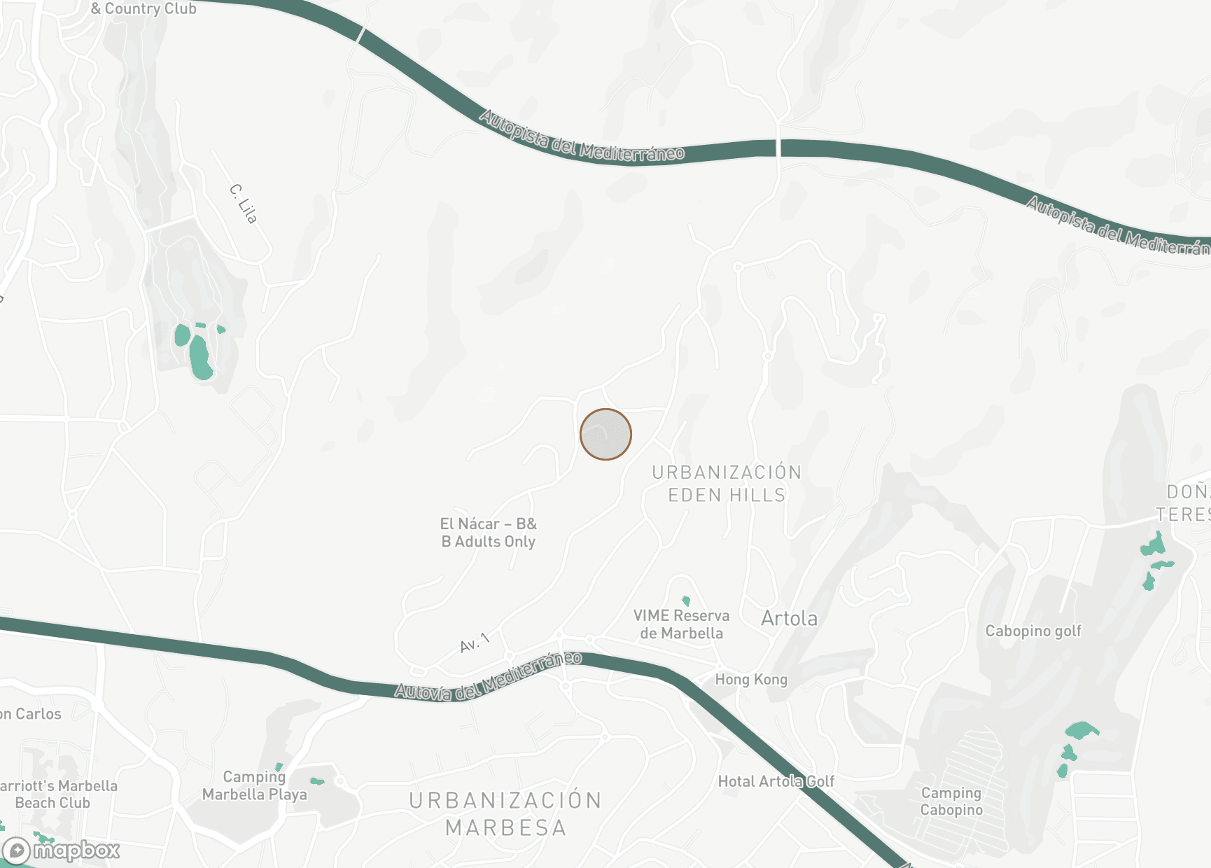 Property Location Map, Hacienda las Chapas, Marbella Öst