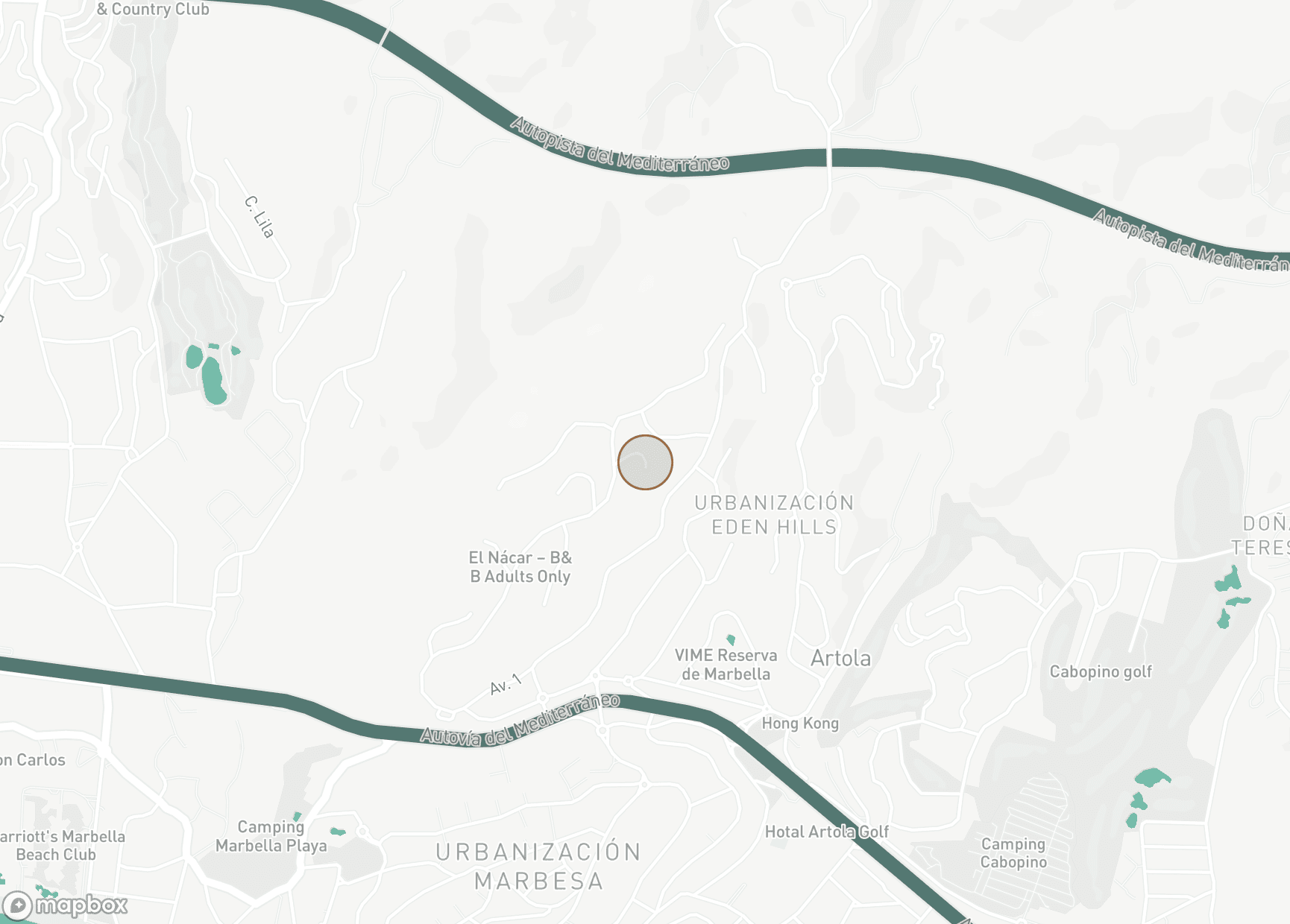 Property Location Map, Hacienda las Chapas, Marbella Öst
