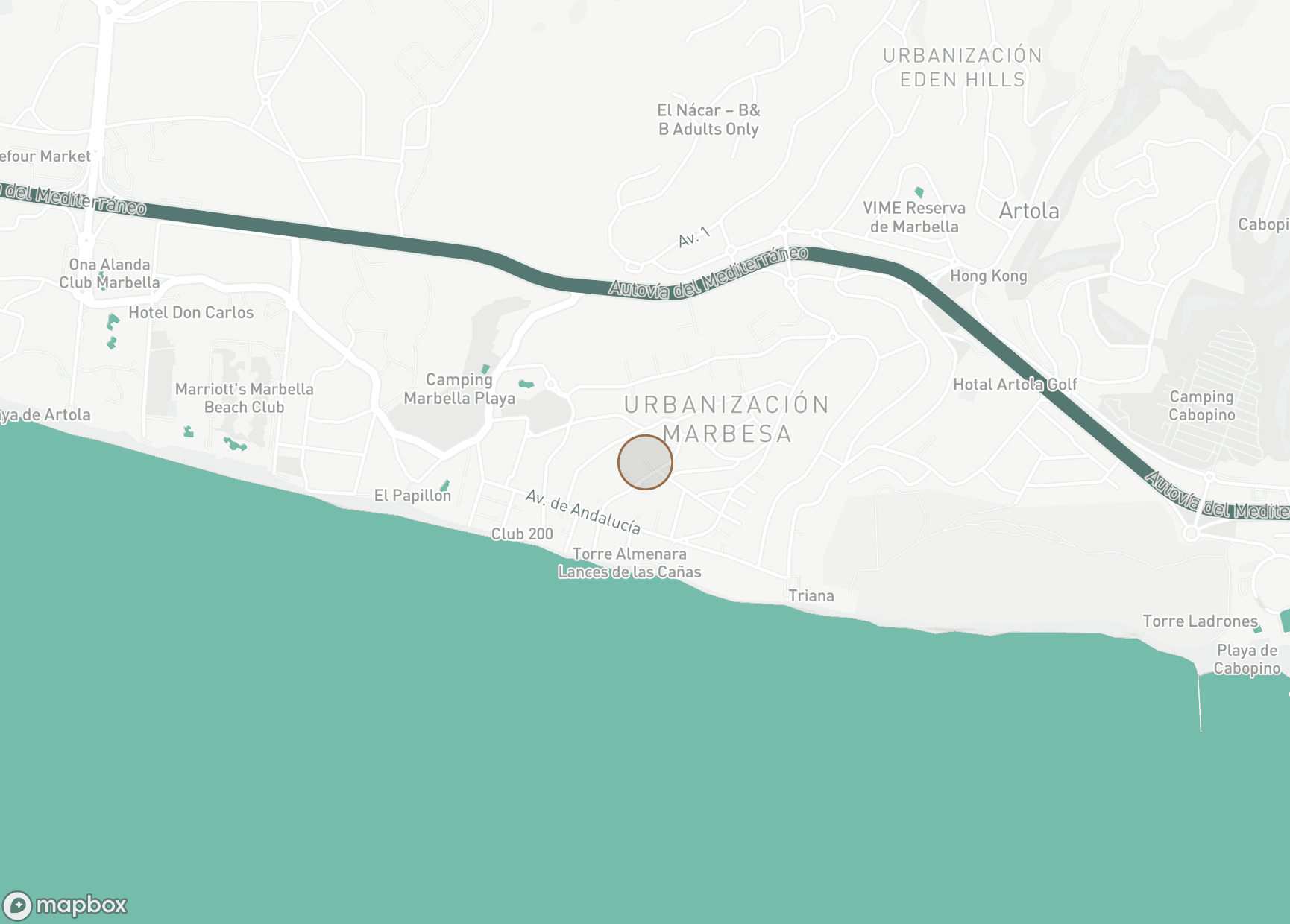 Property Location Map, Marbesa, Marbella Öst