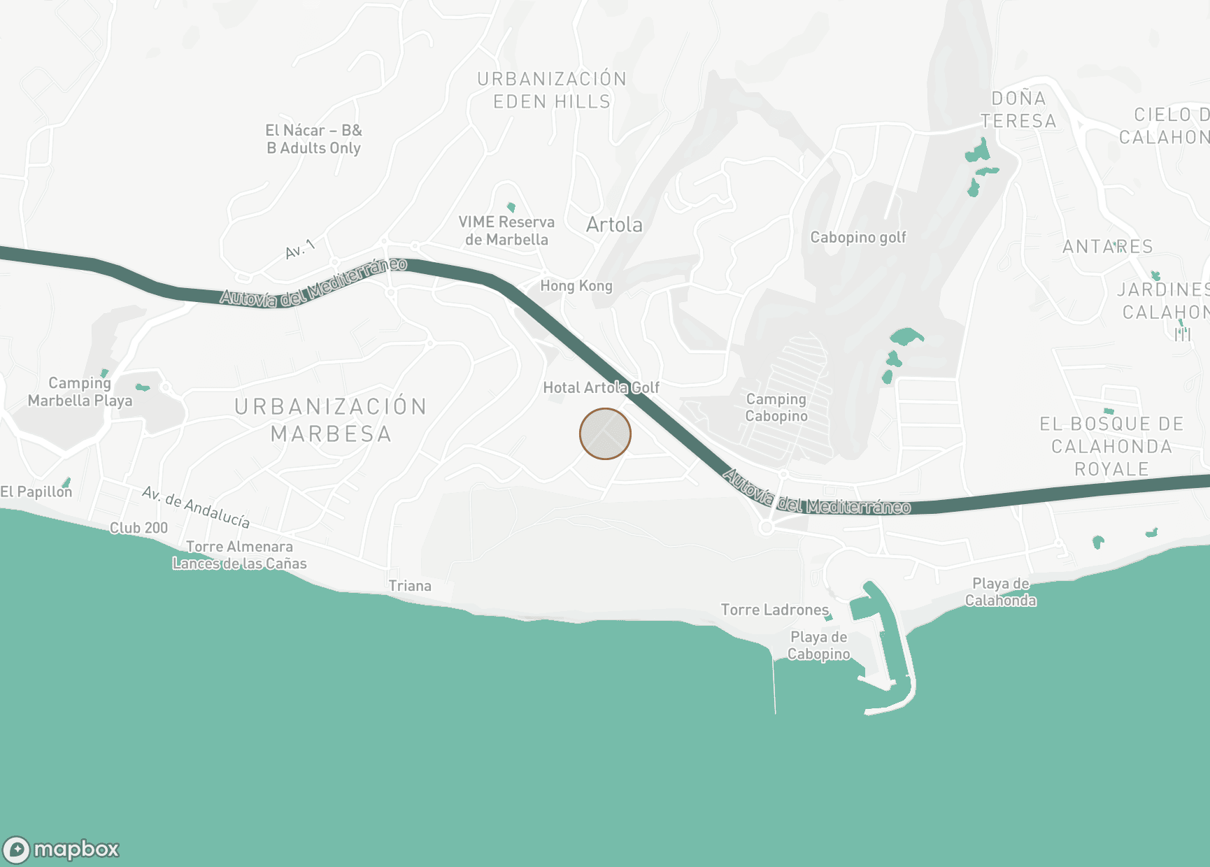 Property Location Map, Artola, Marbella East