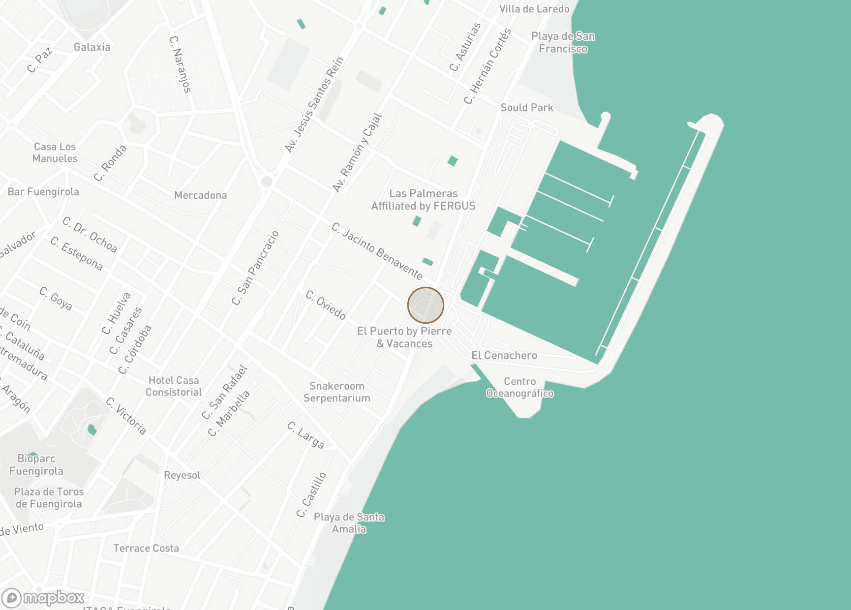 Property Location Map, Fuengirola Puerto