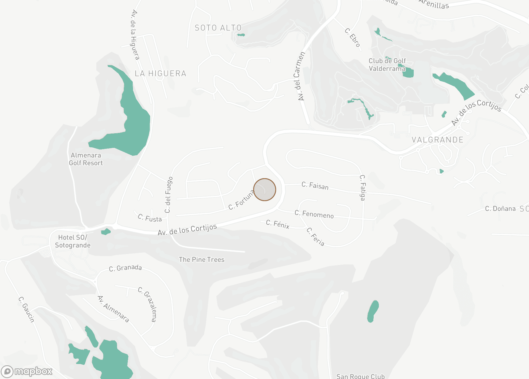 Property Location Map, Zona F, Sotogrande Alto