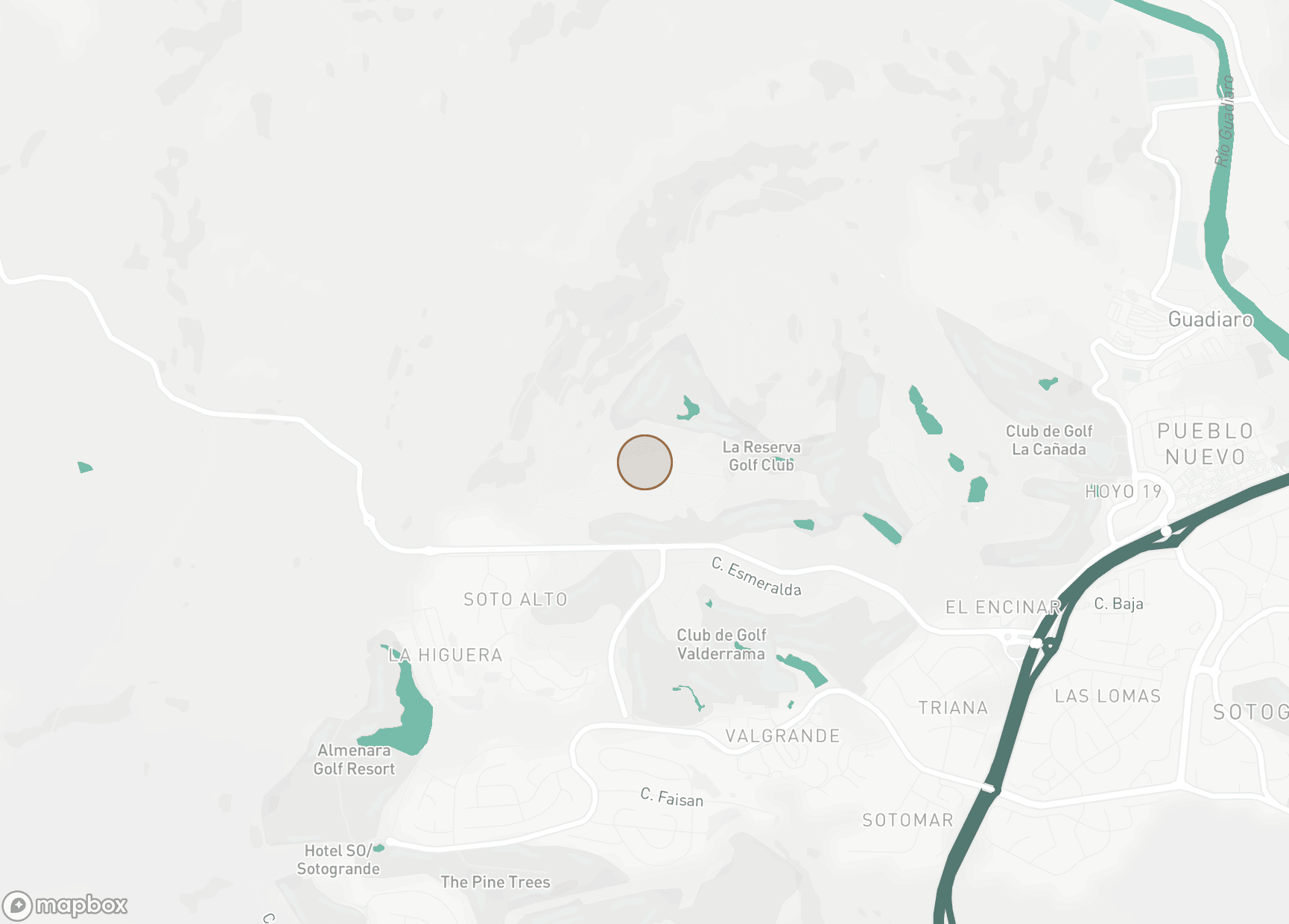 Property Location Map, La Reserva, Sotogrande