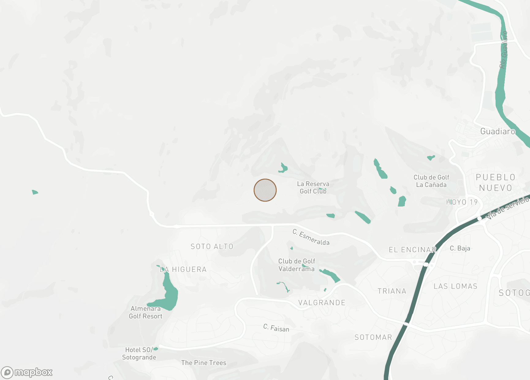 Property Location Map, La Reserva, Sotogrande