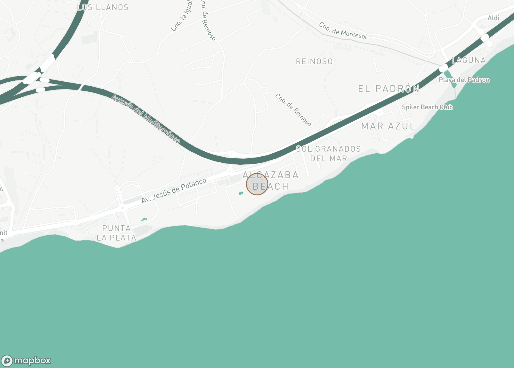 Property Location Map, Alcazaba Beach, Estepona East