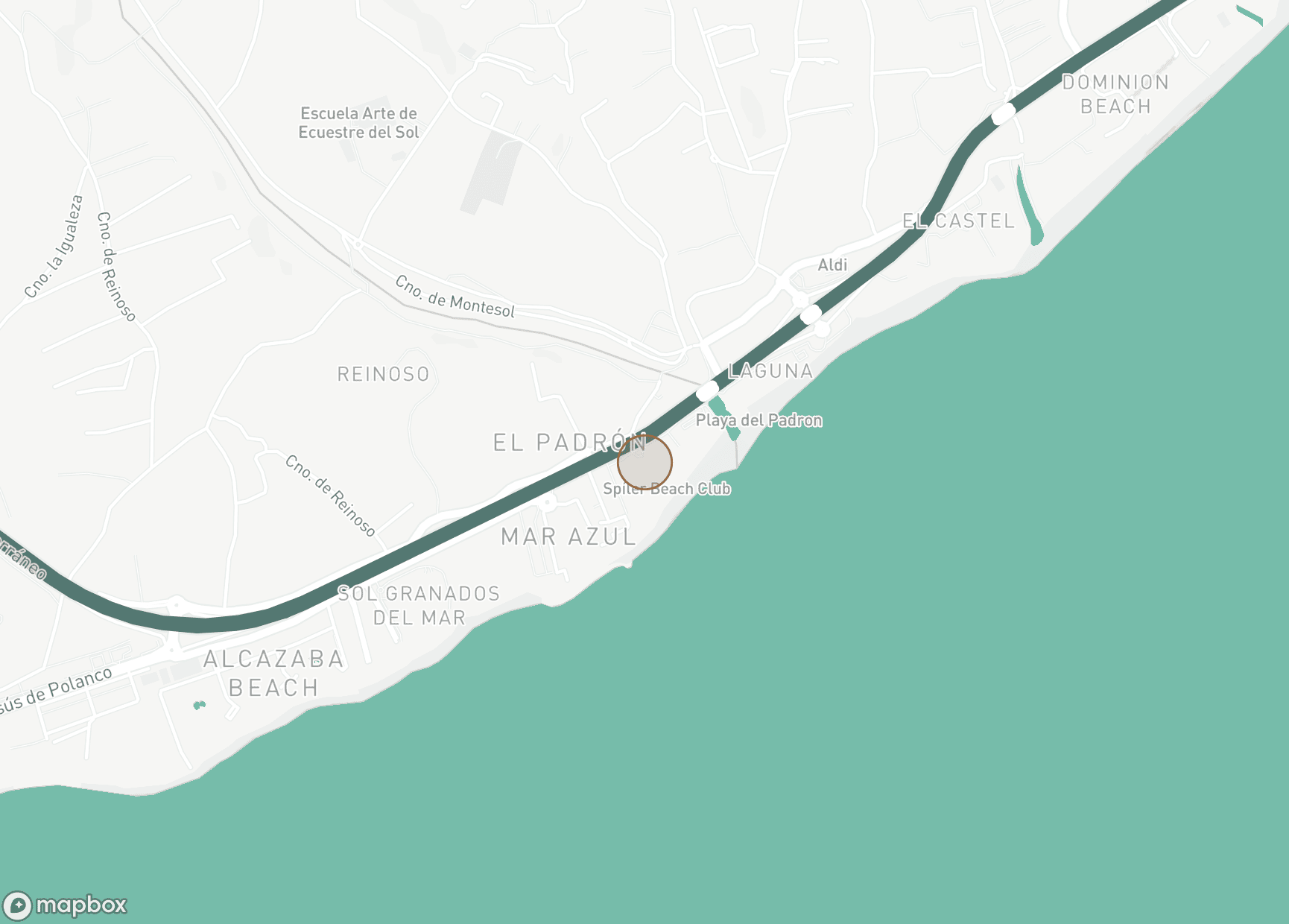 Property Location Map, Melia Hacienda del Mar, Estepona Öst
