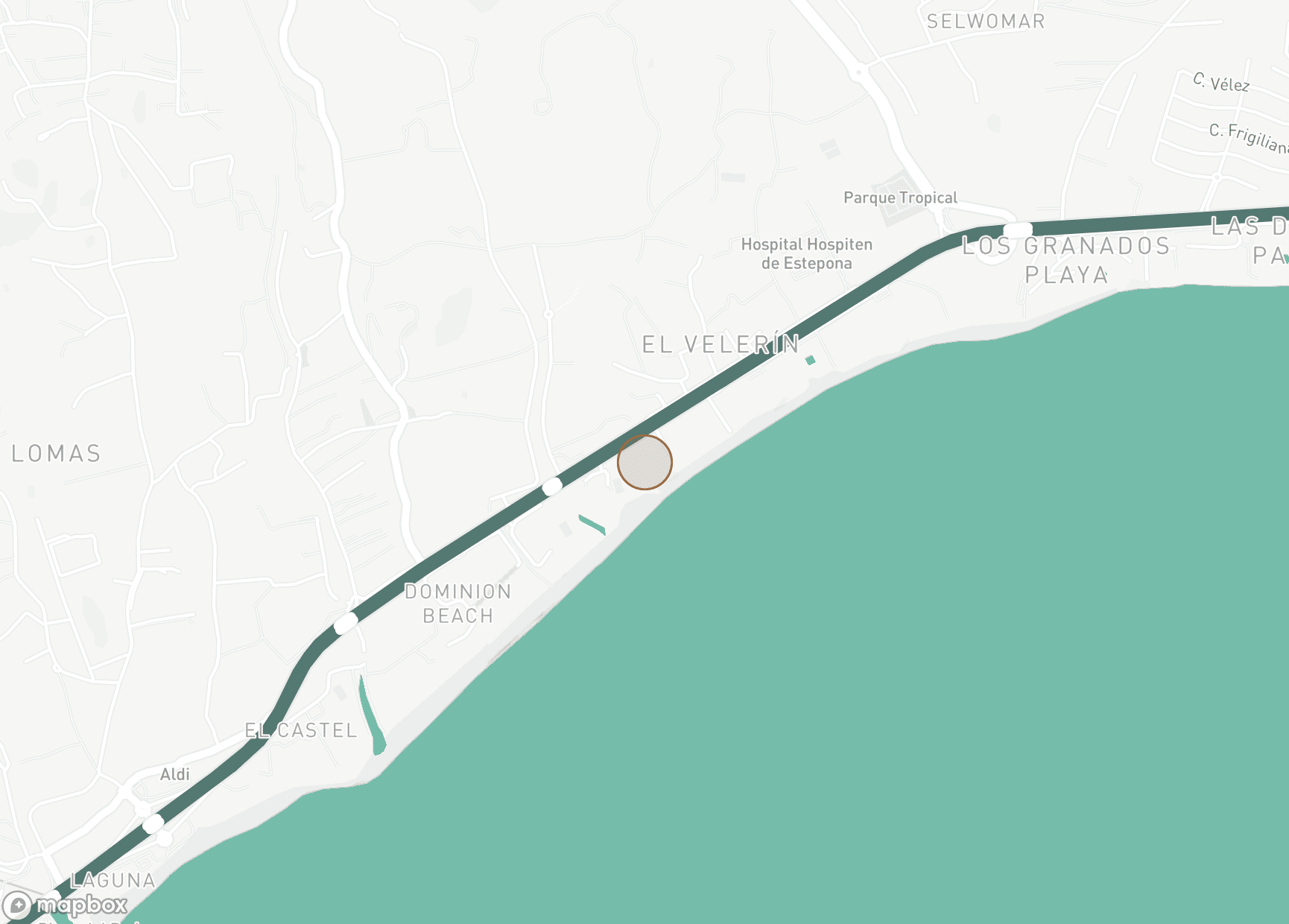 Property Location Map, Velaya, Estepona Öst