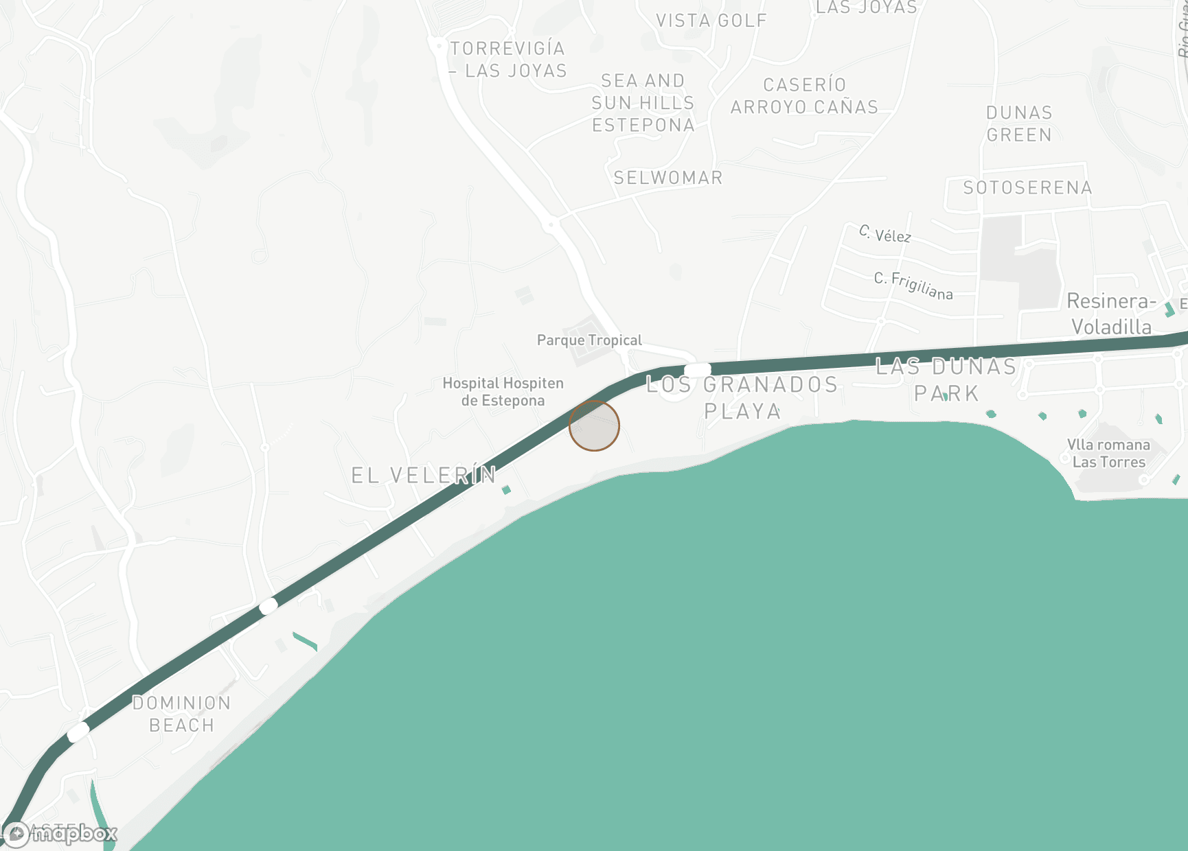 Property Location Map, Hacienda Beach, Estepona East