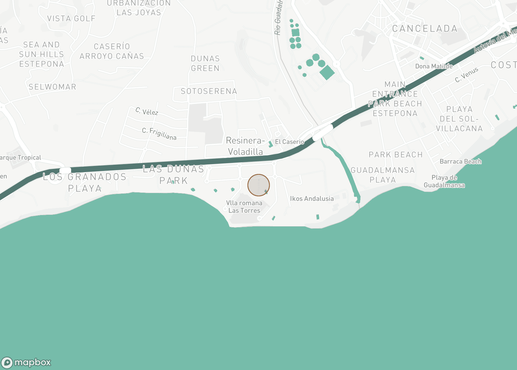 Property Location Map, Torre Bermeja, Estepona Öst