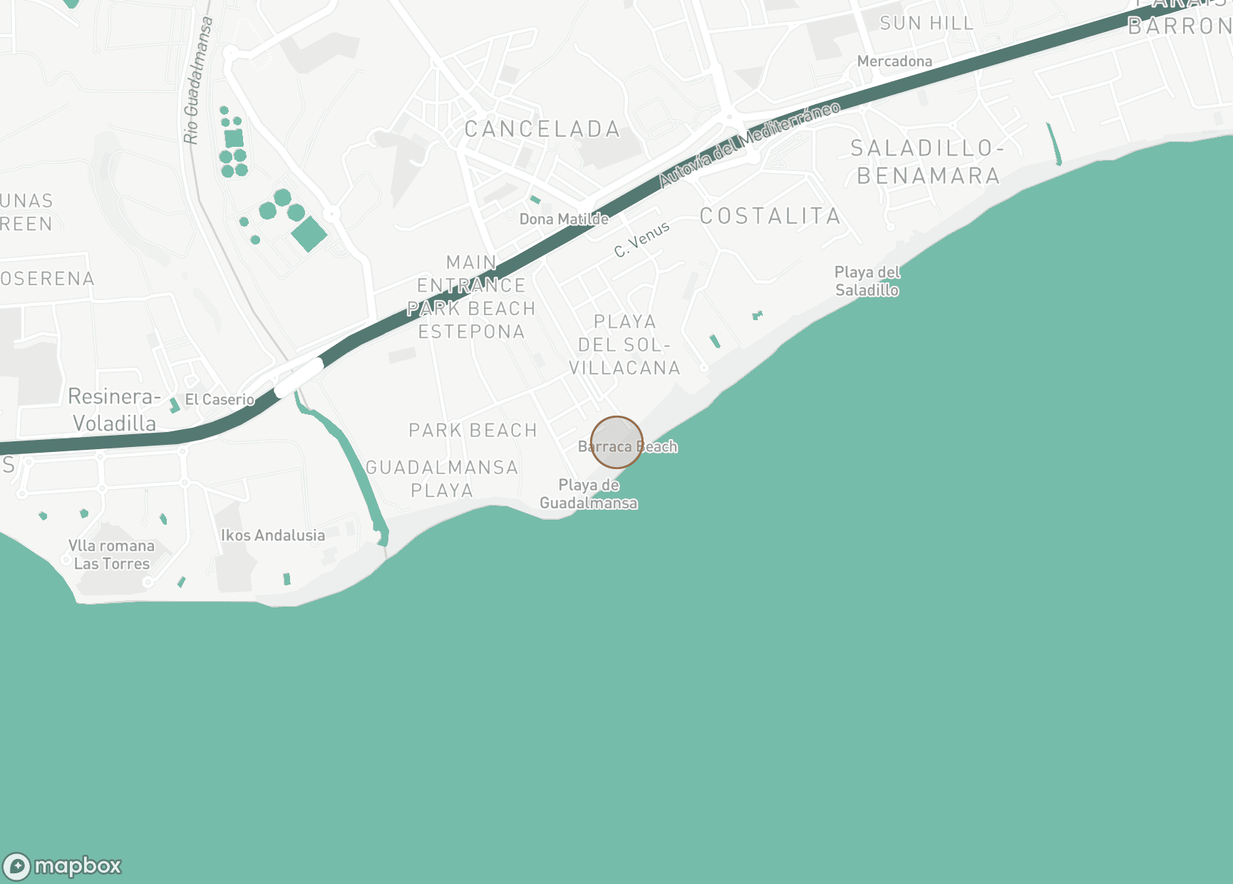 Property Location Map, Beach Side New Golden Mile, Estepona Öst