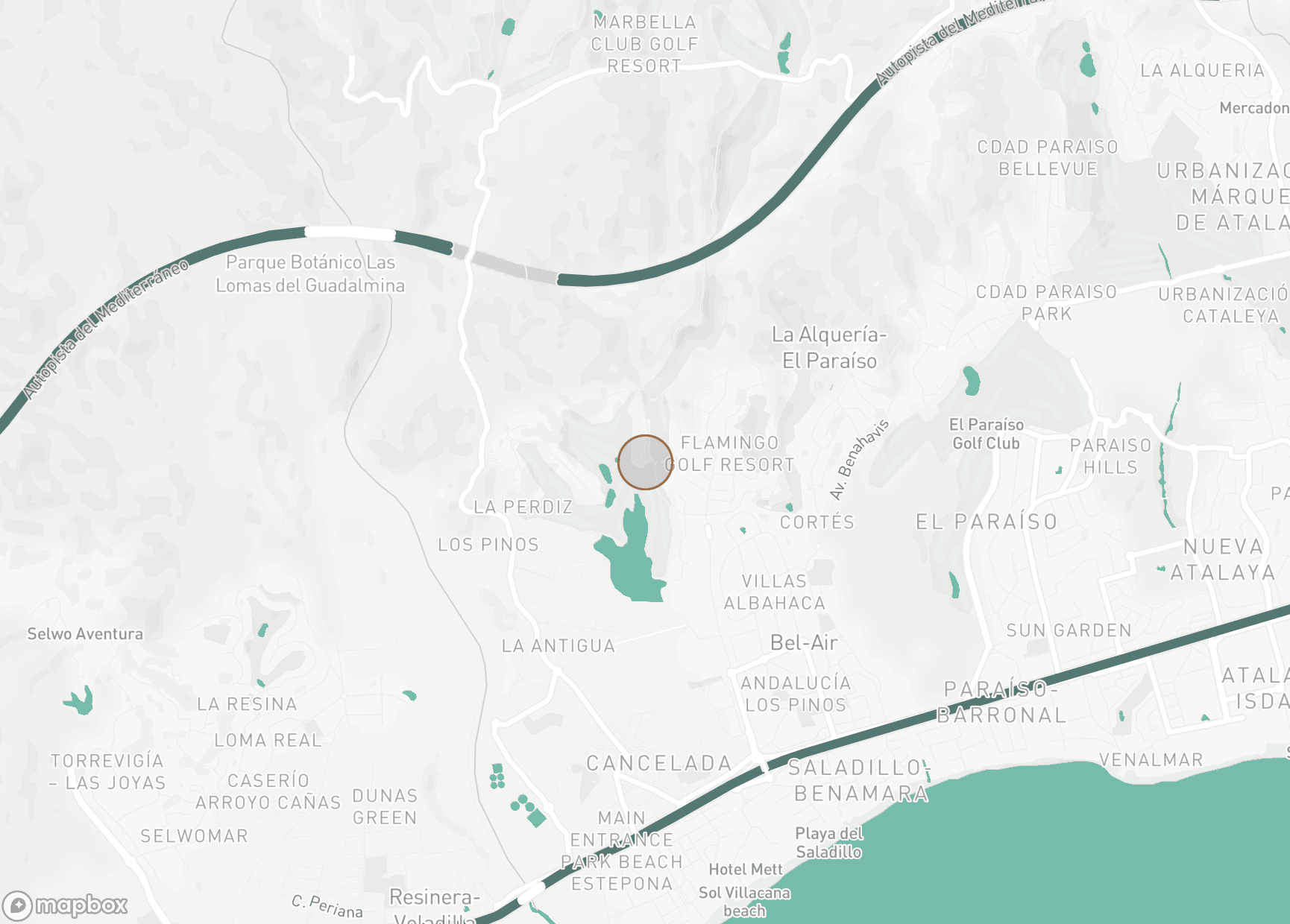 Property Location Map, Los Flamingos Golf, Benahavis