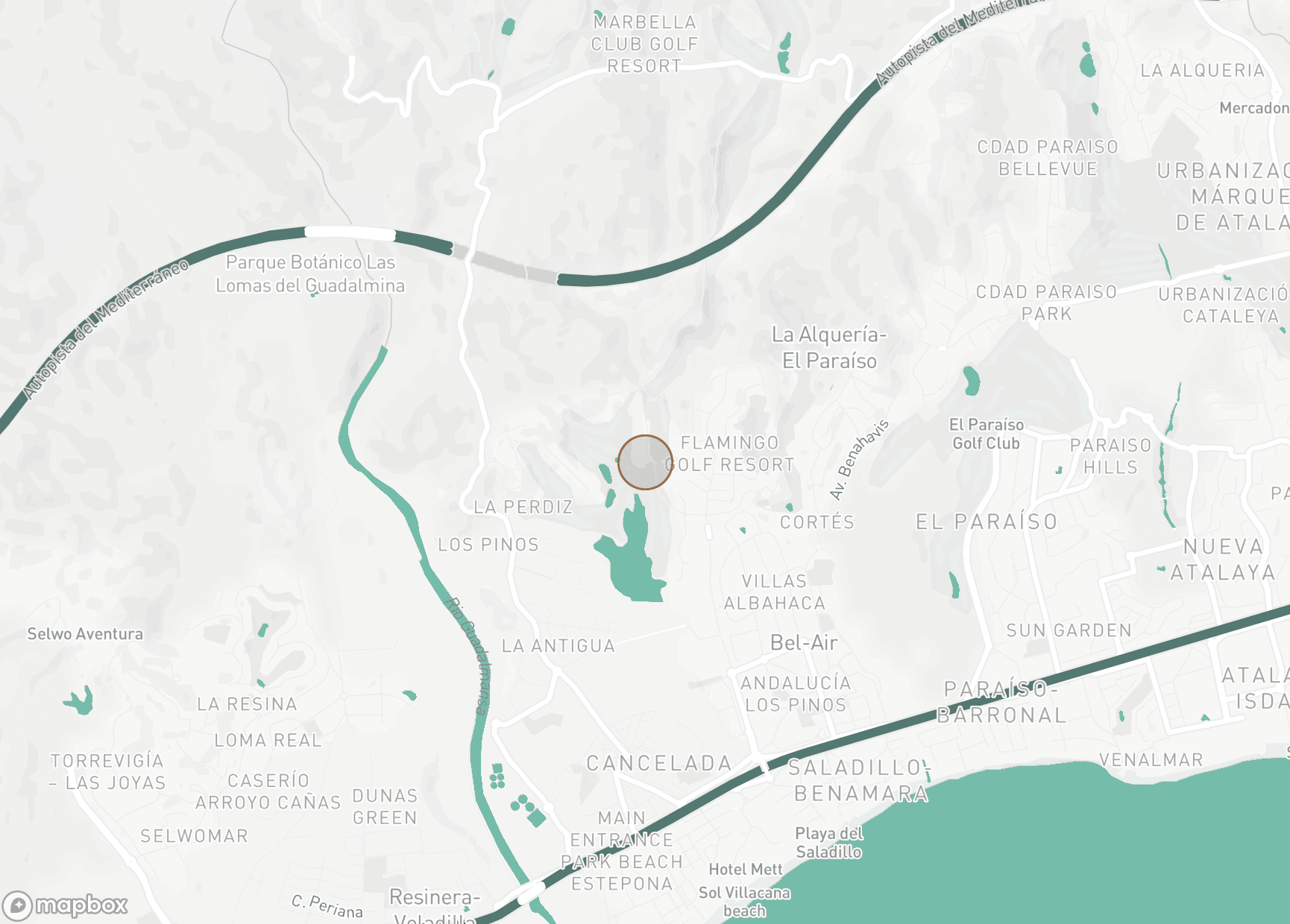 Property Location Map, Los Flamingos Golf, Benahavis