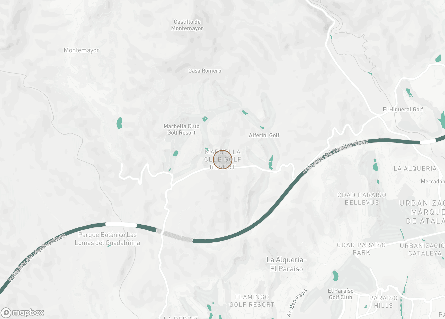 Property Location Map, Marbella Club Golf Resort, Benahavis
