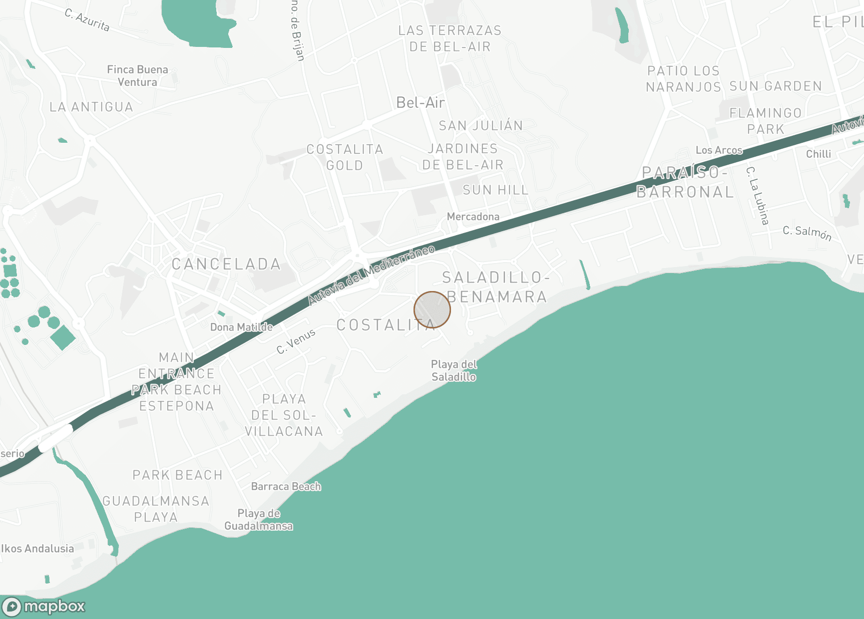 Property Location Map, New Golden Mile, Estepona East