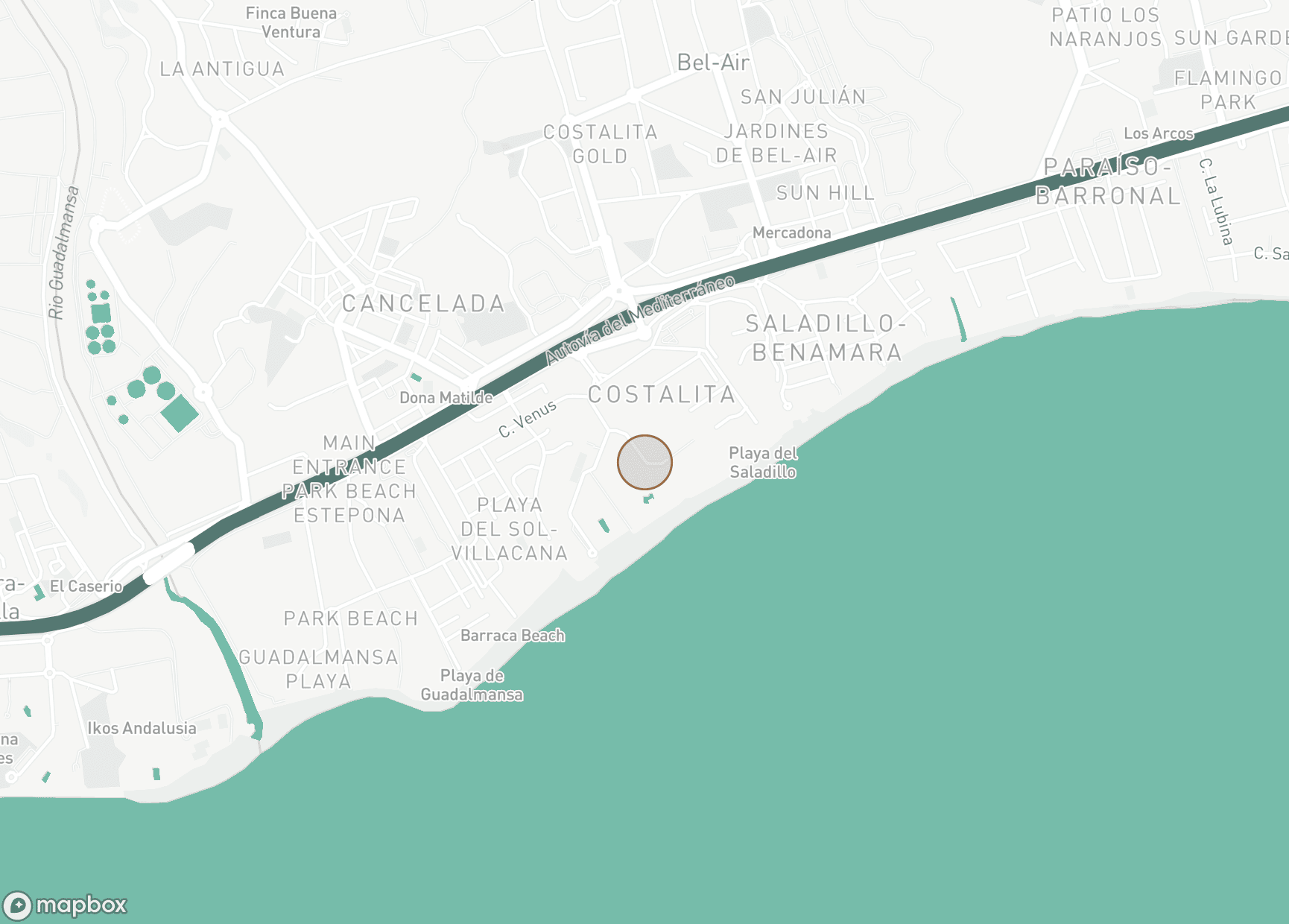 Property Location Map, Costalita, Estepona Öst
