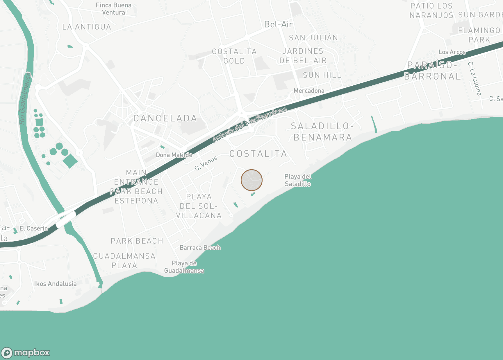 Property Location Map, Costalita, Estepona Öst