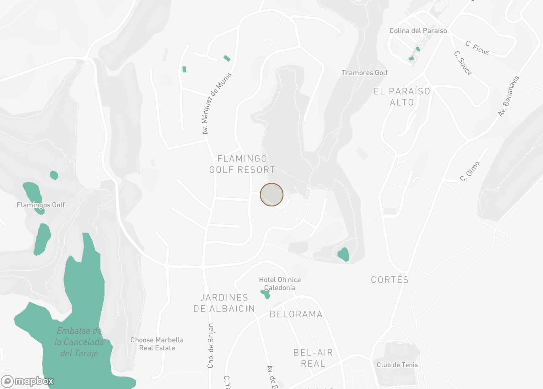 Property Location Map, Los Flamingos, Benahavis