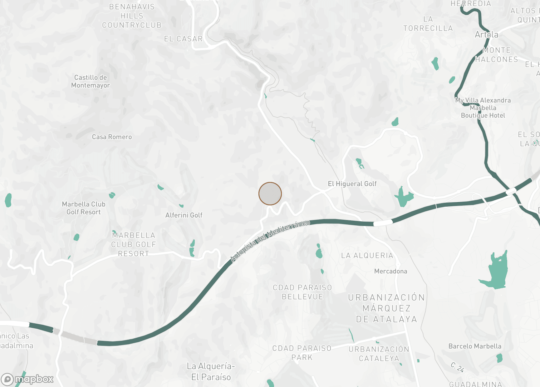 Property Location Map, La Finca de Jasmine, Benahavis