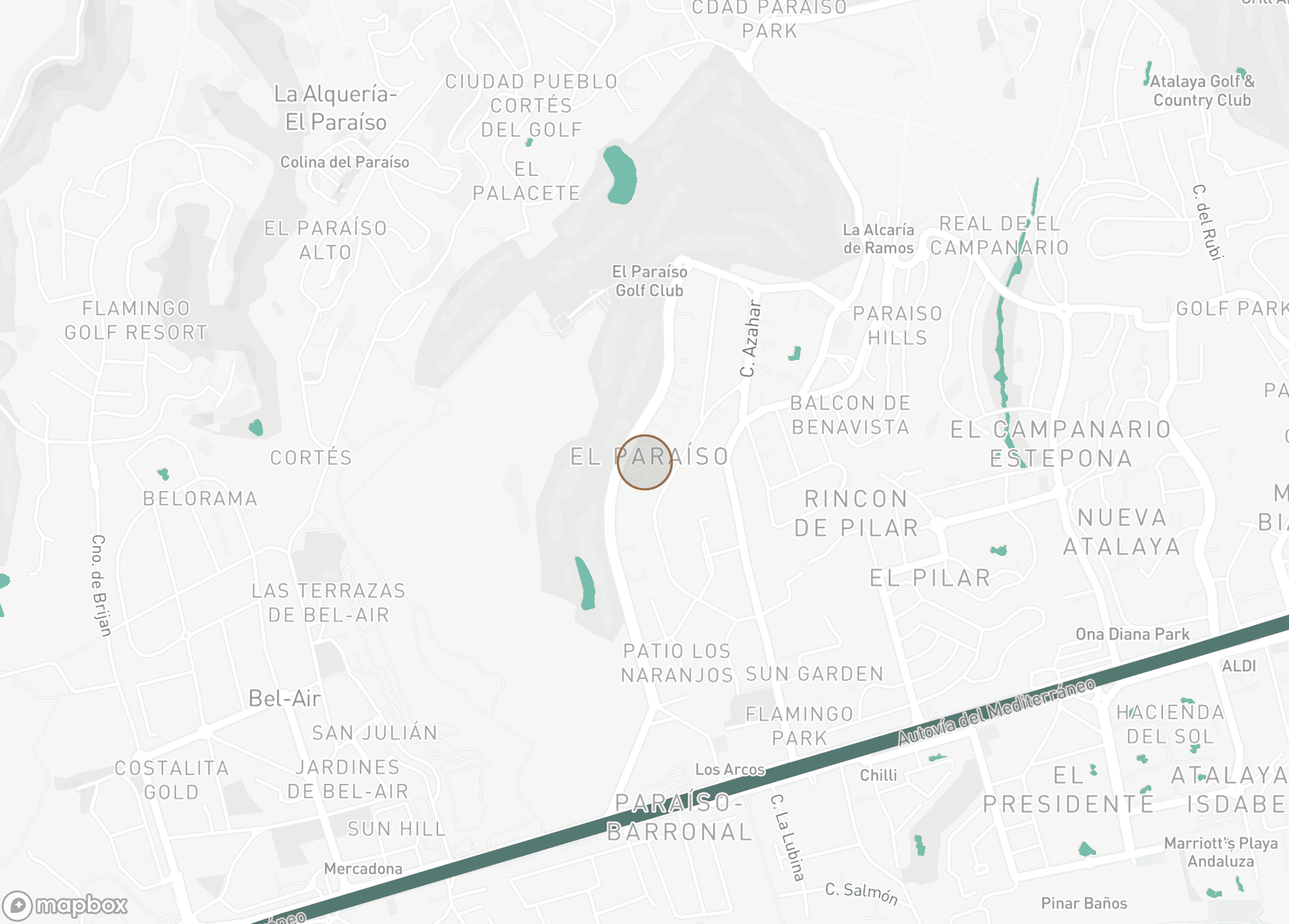 Property Location Map, El Paraiso, Estepona East