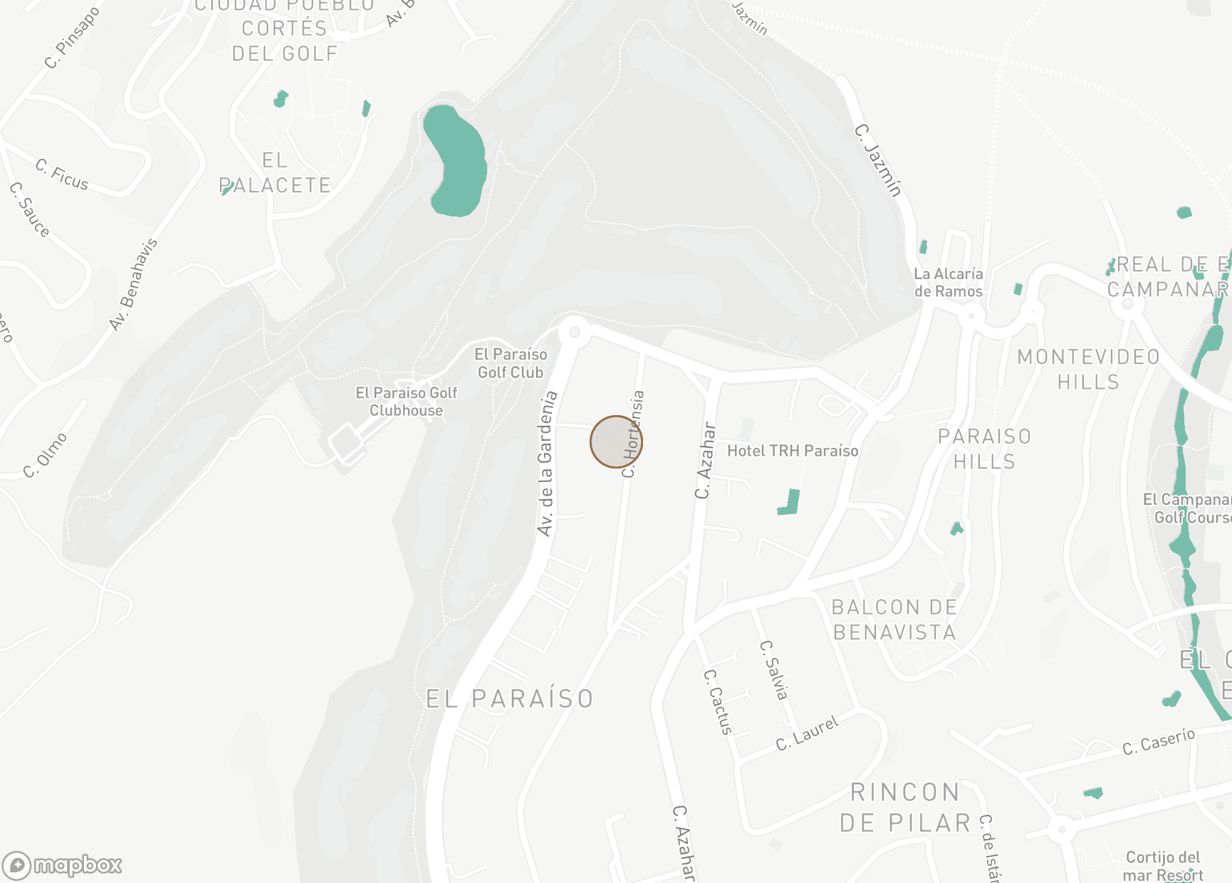 Property Location Map, El Paraiso, Estepona Öst