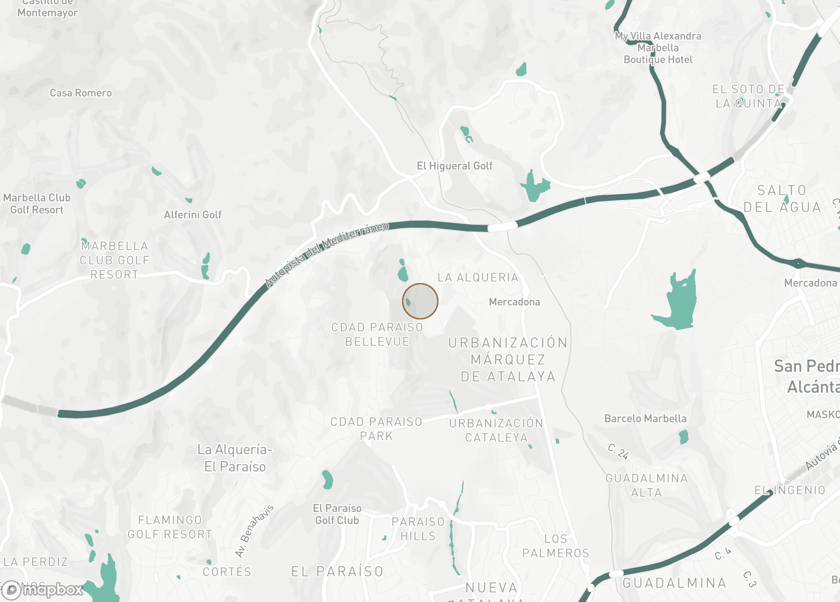 Property Location Map, Atalaya Hills, Benahavis