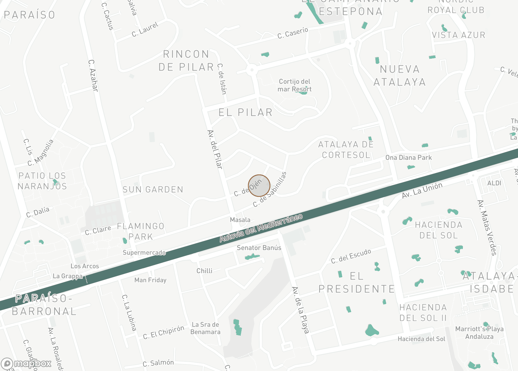 Property Location Map, El Paraiso, Estepona East