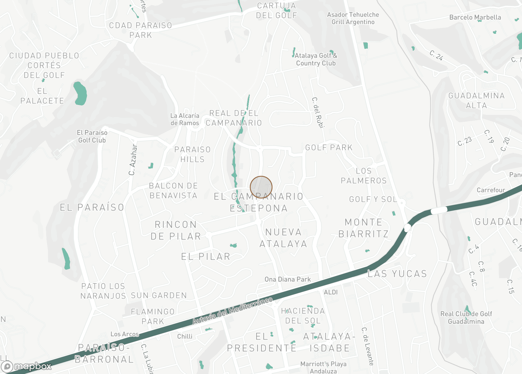 Property Location Map, El Campanario, Estepona East