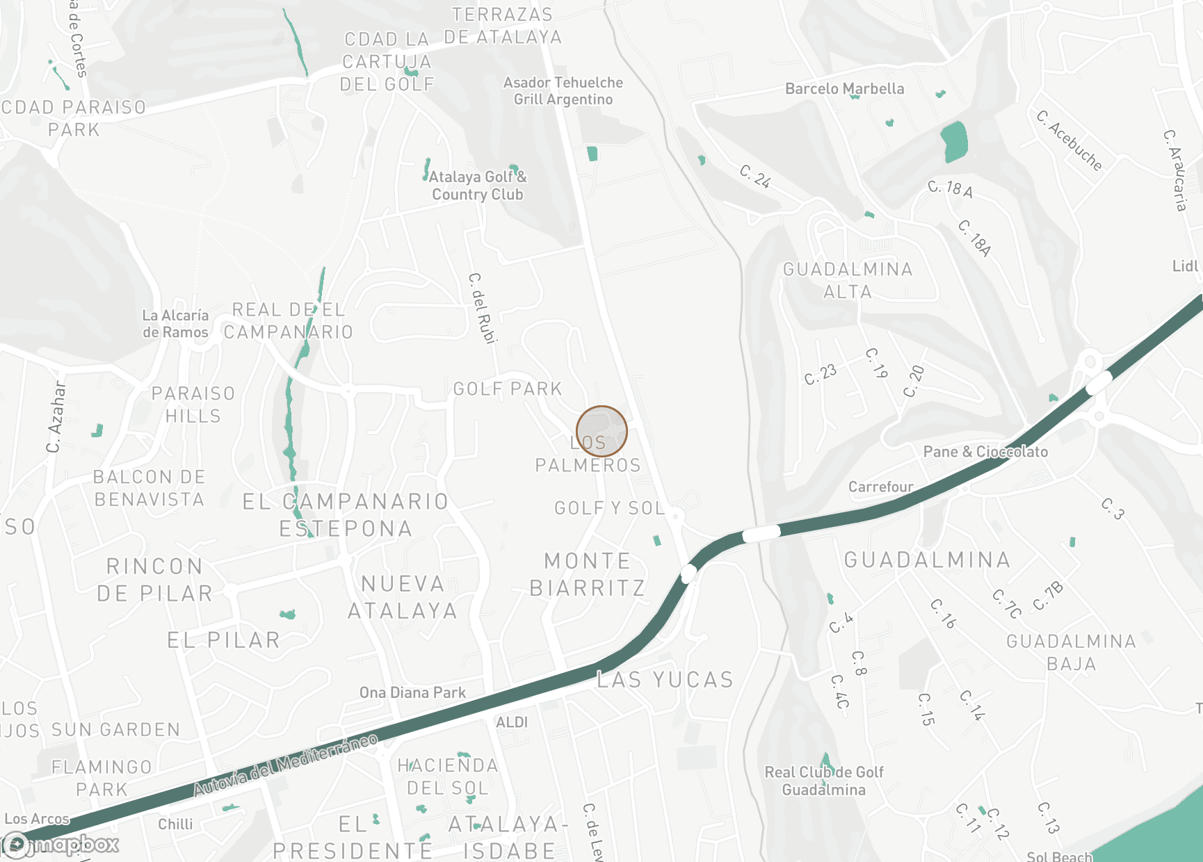 Property Location Map, Monte Biarritz, Estepona East