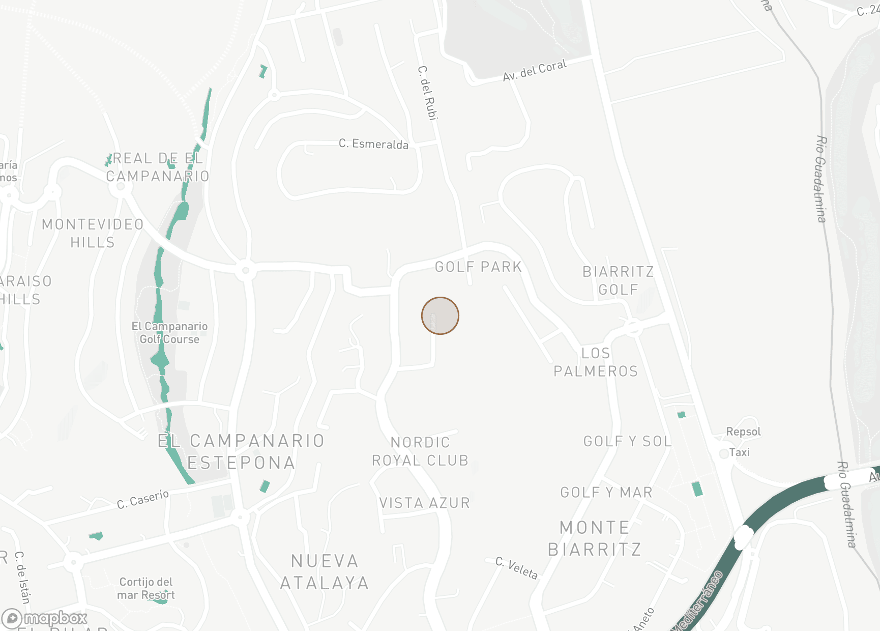 Property Location Map, Monte Biarritz, Estepona Öst
