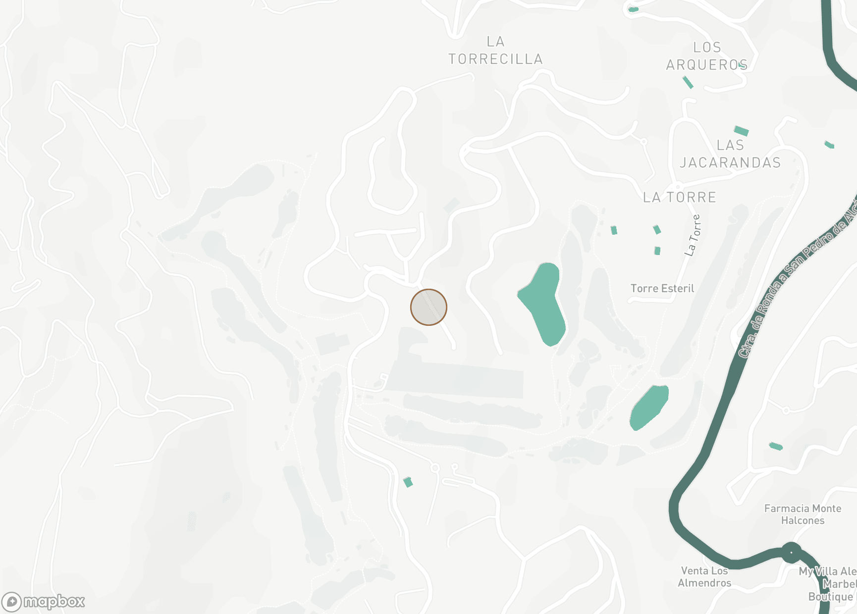 Property Location Map, Los Arqueros, Benahavis