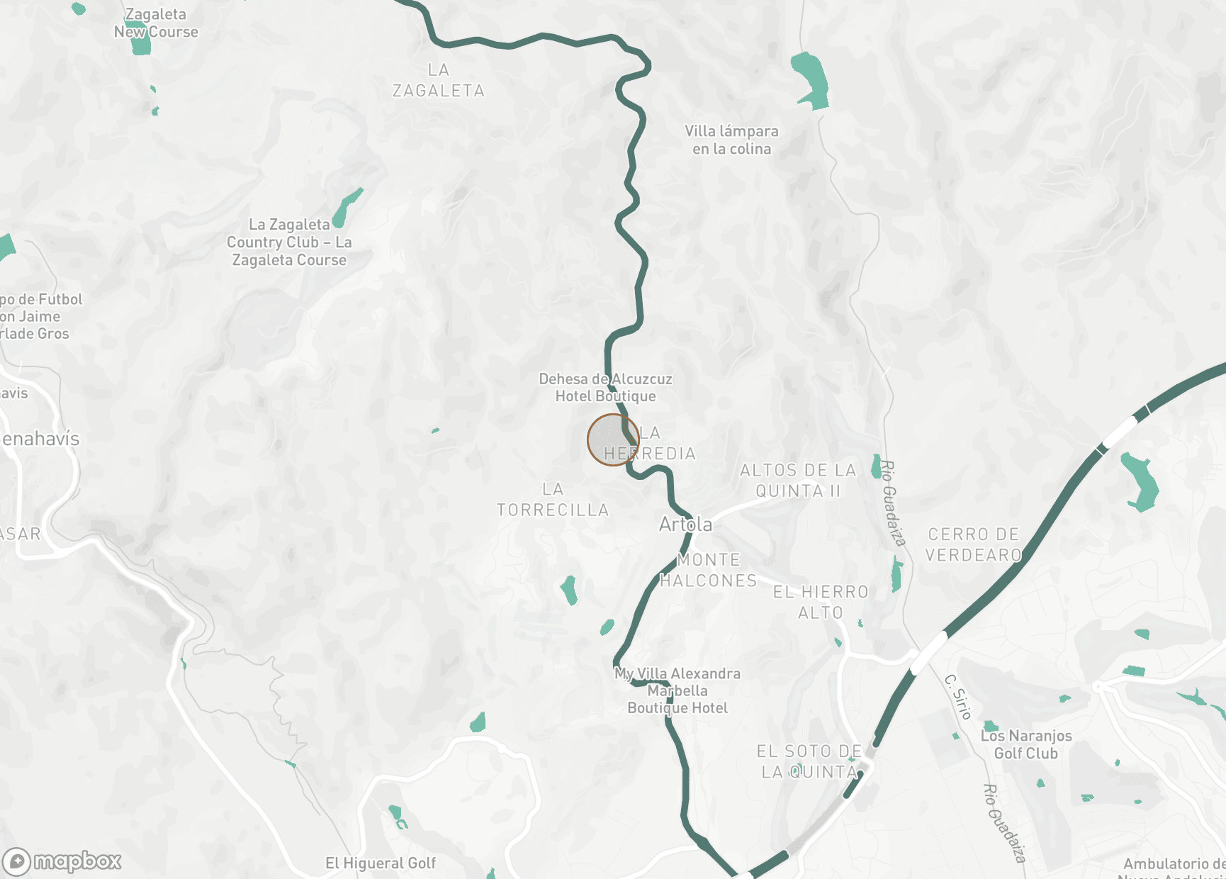 Property Location Map, El Bosque, Benahavis