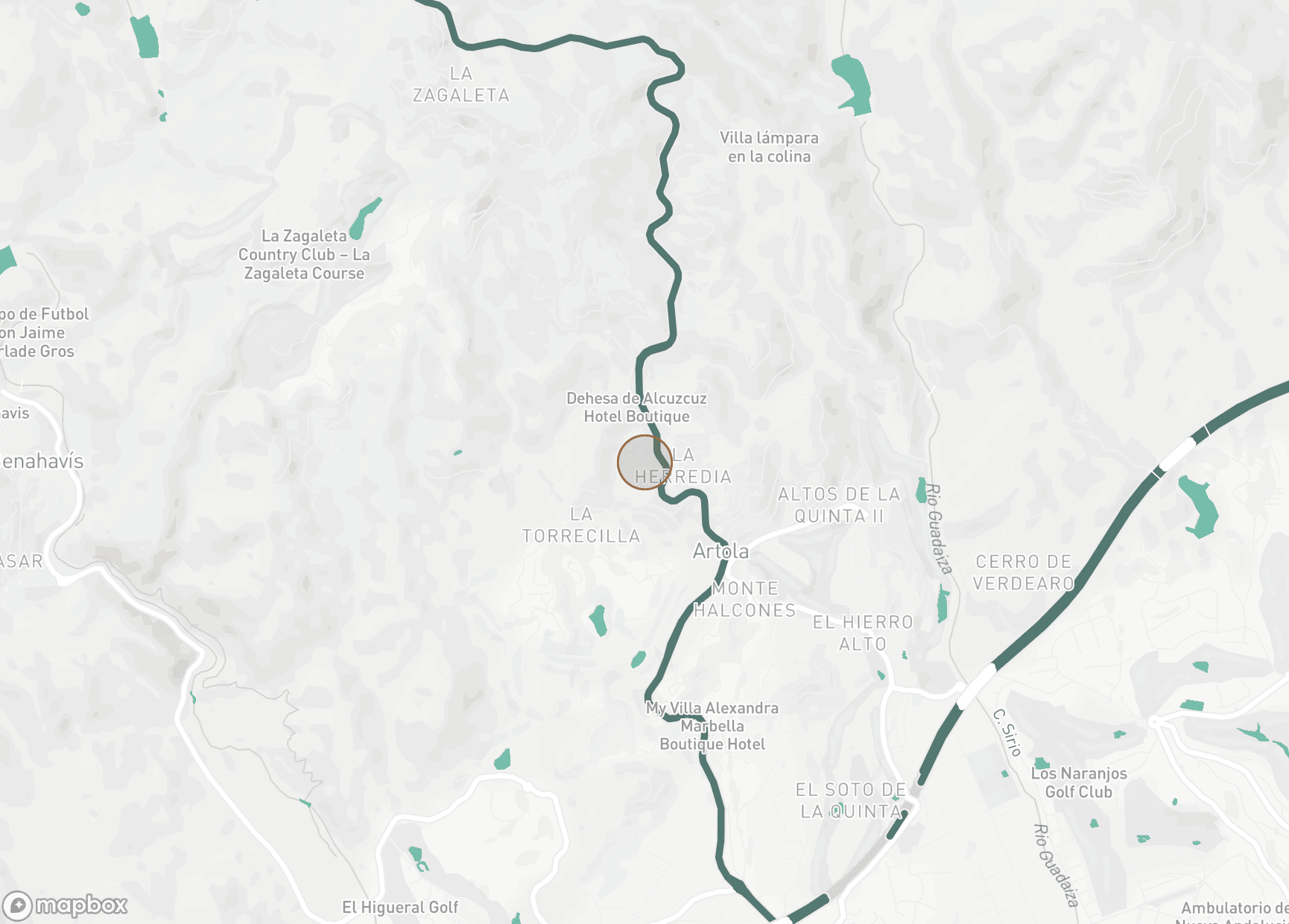 Property Location Map, El Bosque, Benahavis