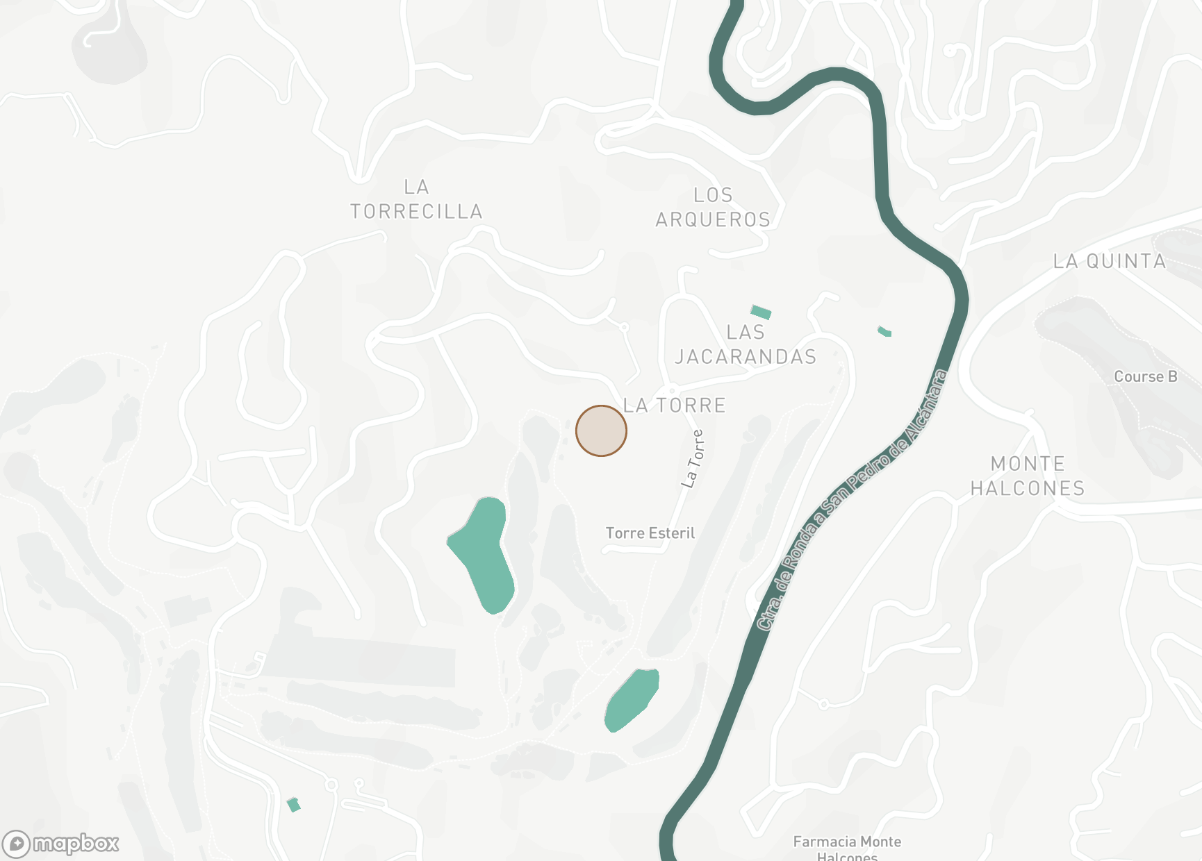 Property Location Map, Los Arqueros, Benahavis