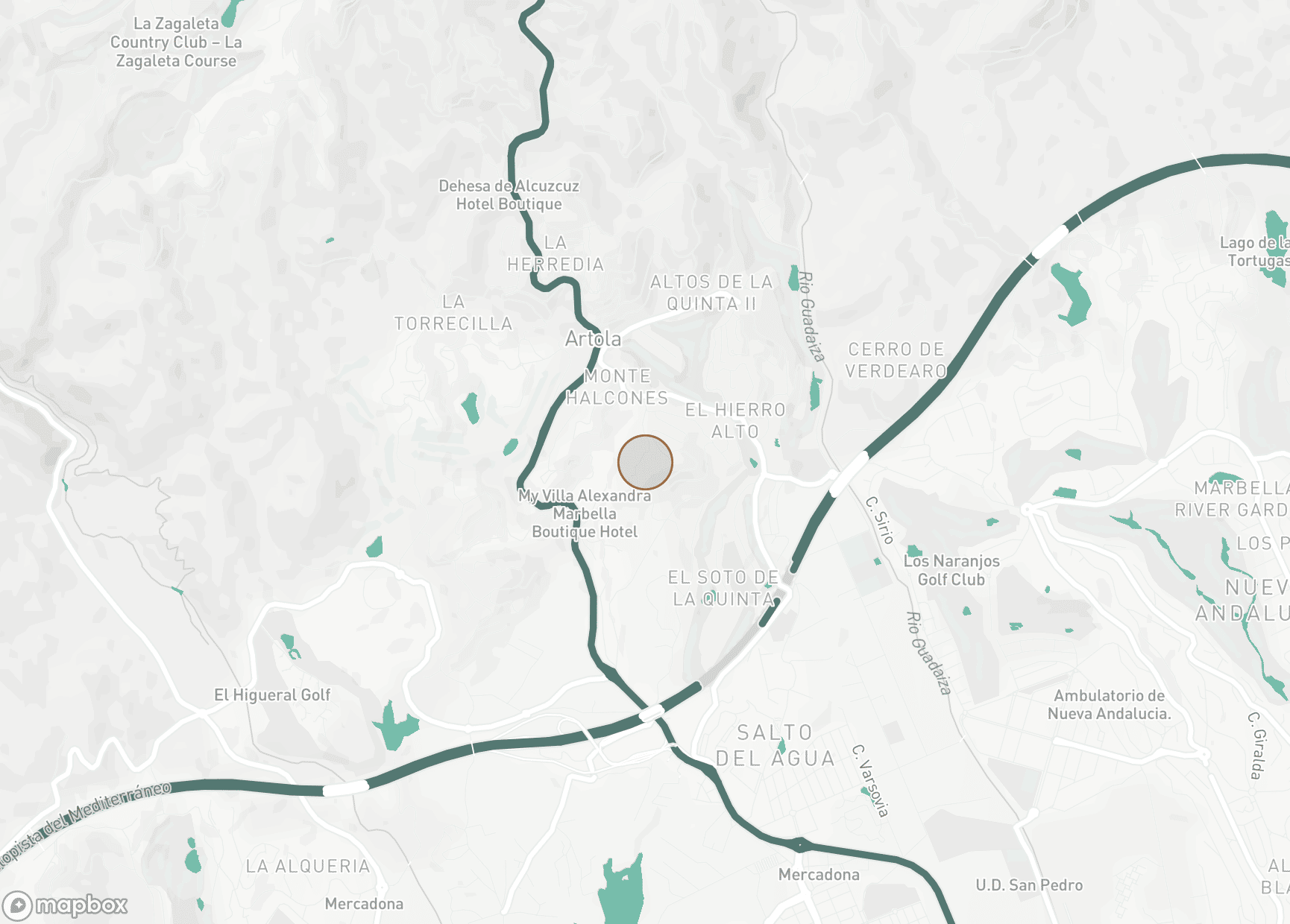 Property Location Map, The Hills, Benahavis