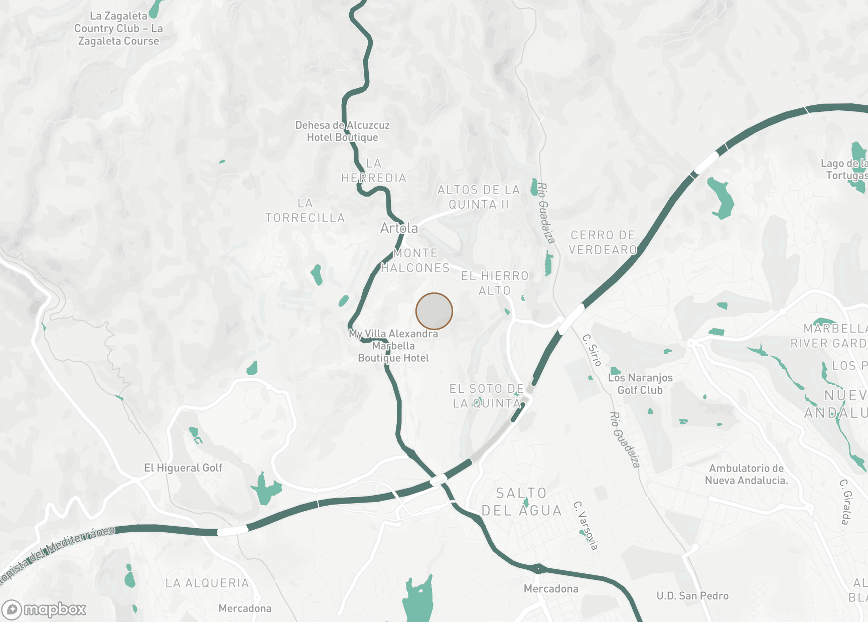 Property Location Map, The Hills, Benahavis