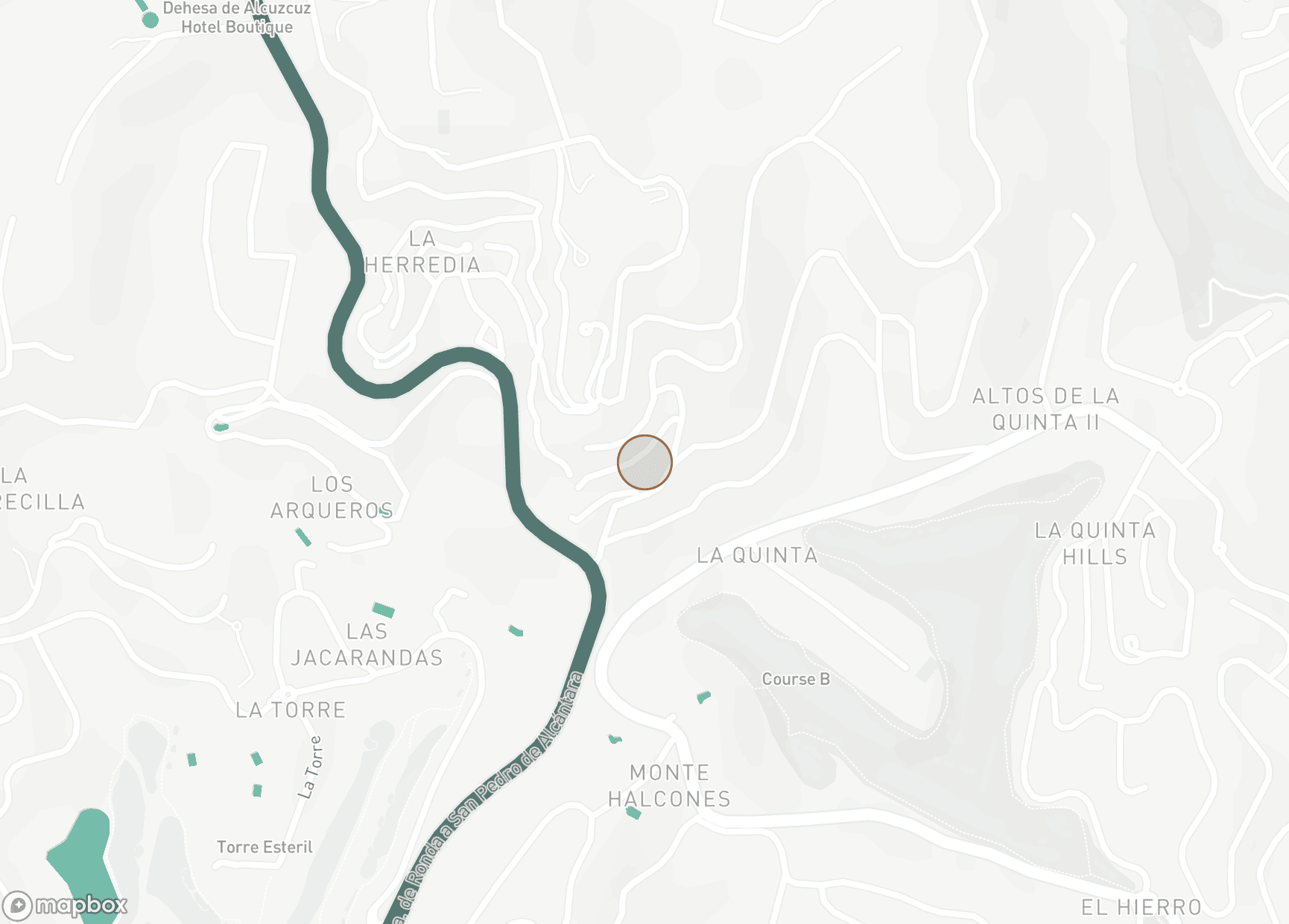 Property Location Map, La Quinta, Benahavis