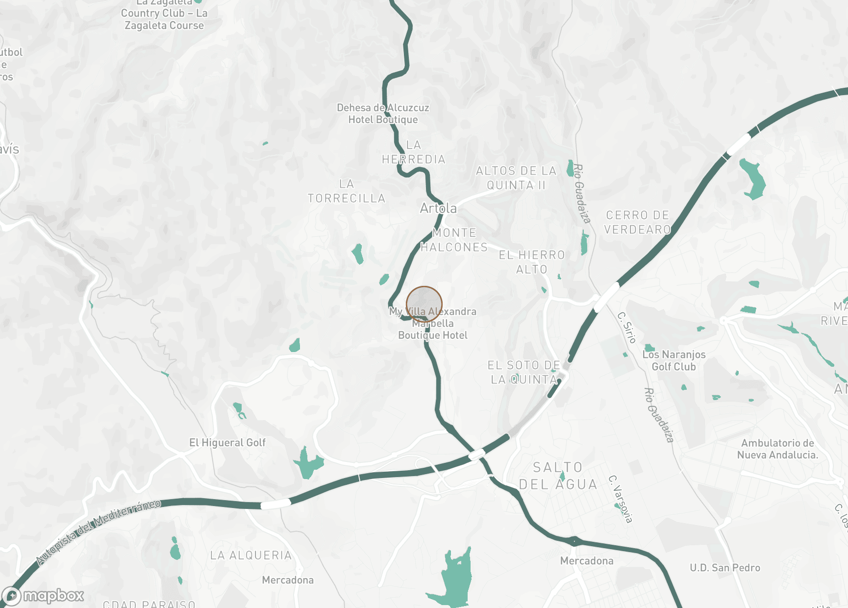 Property Location Map, Monte Halcones, Benahavis