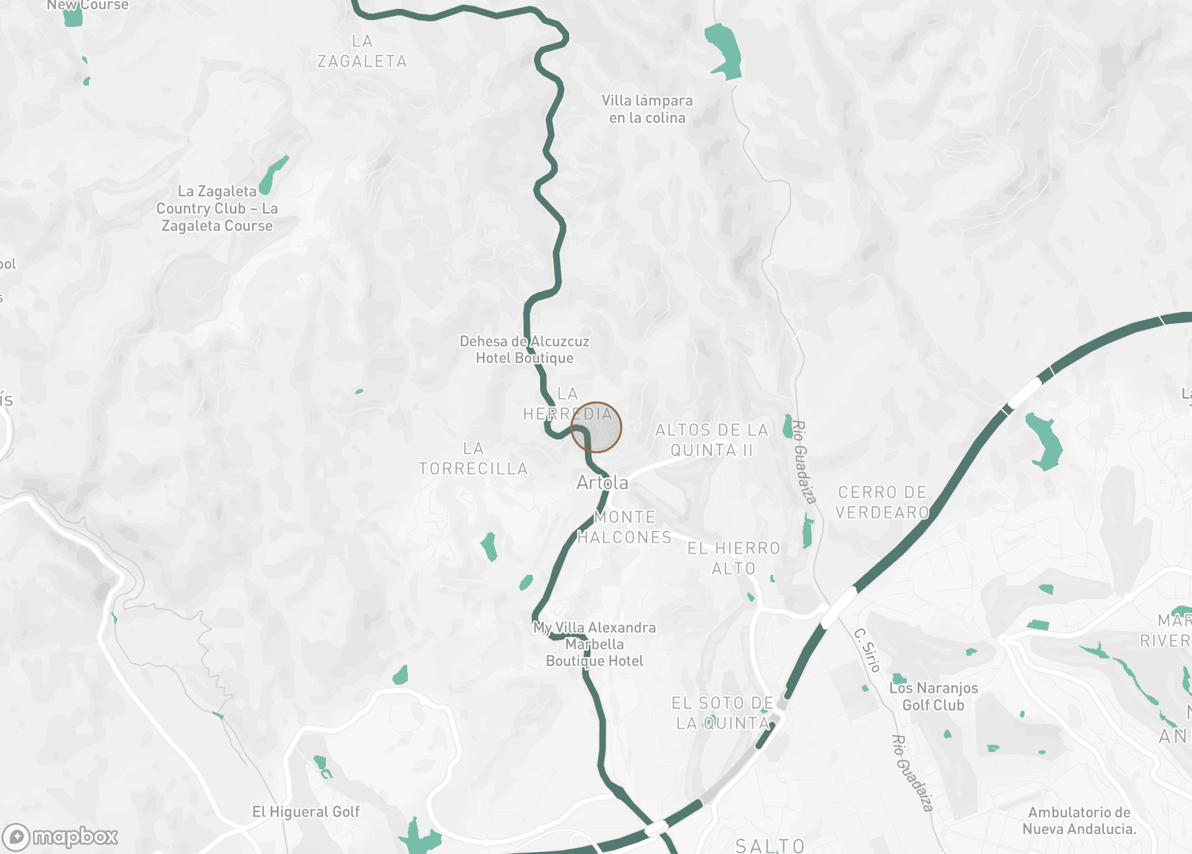 Property Location Map, La Heredia, Benahavis