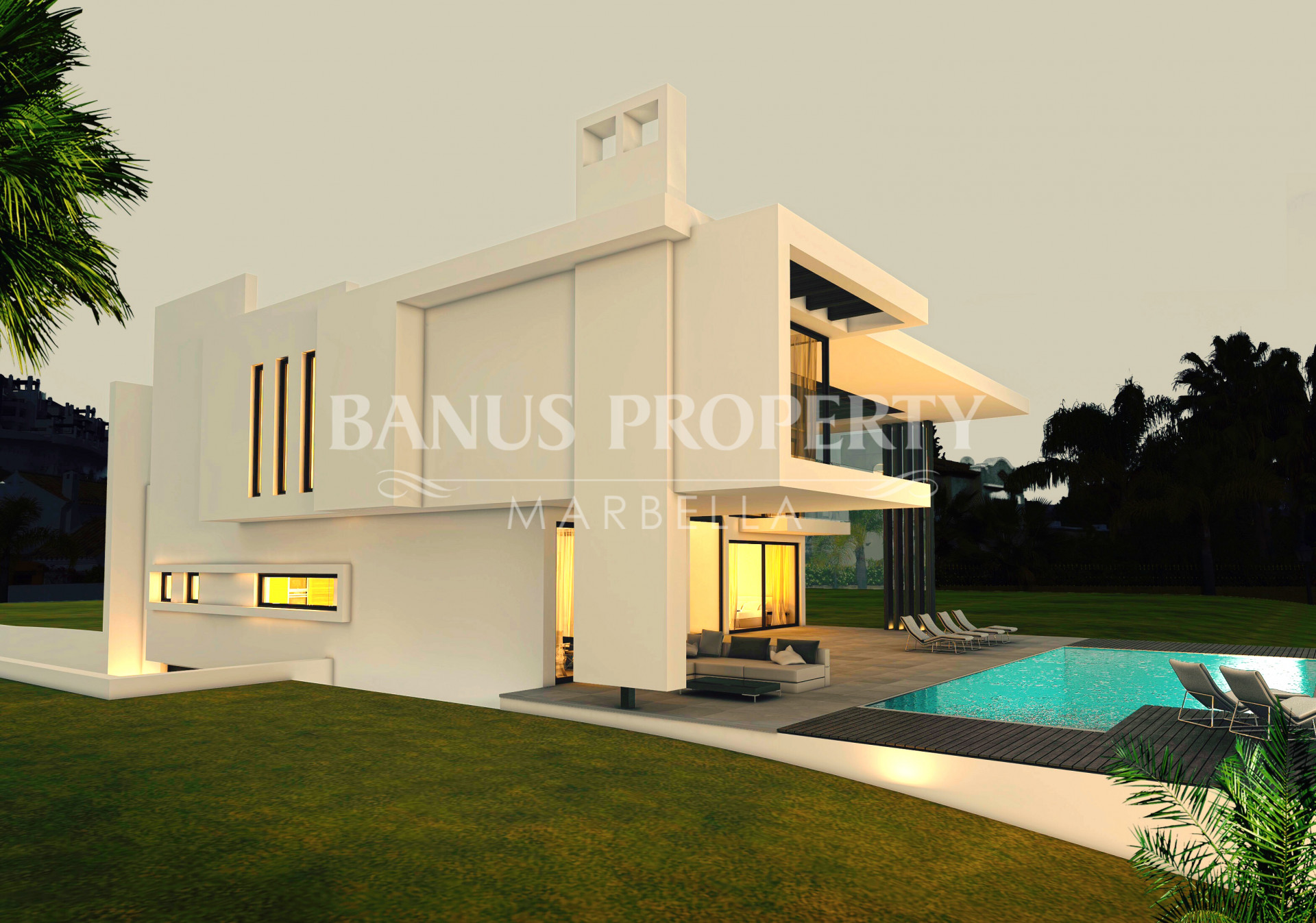 Brand new contemporary-style 6 bedroom villa for sale overlooking La Quinta golf course