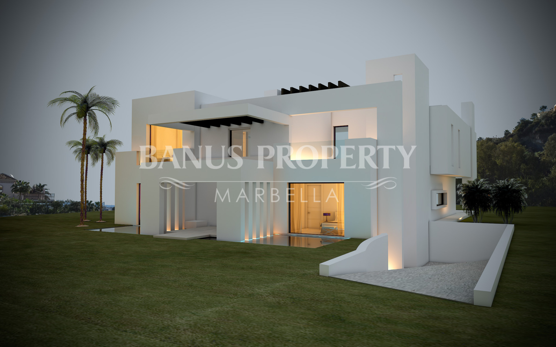 Brand new contemporary-style 6 bedroom villa for sale overlooking La Quinta golf course