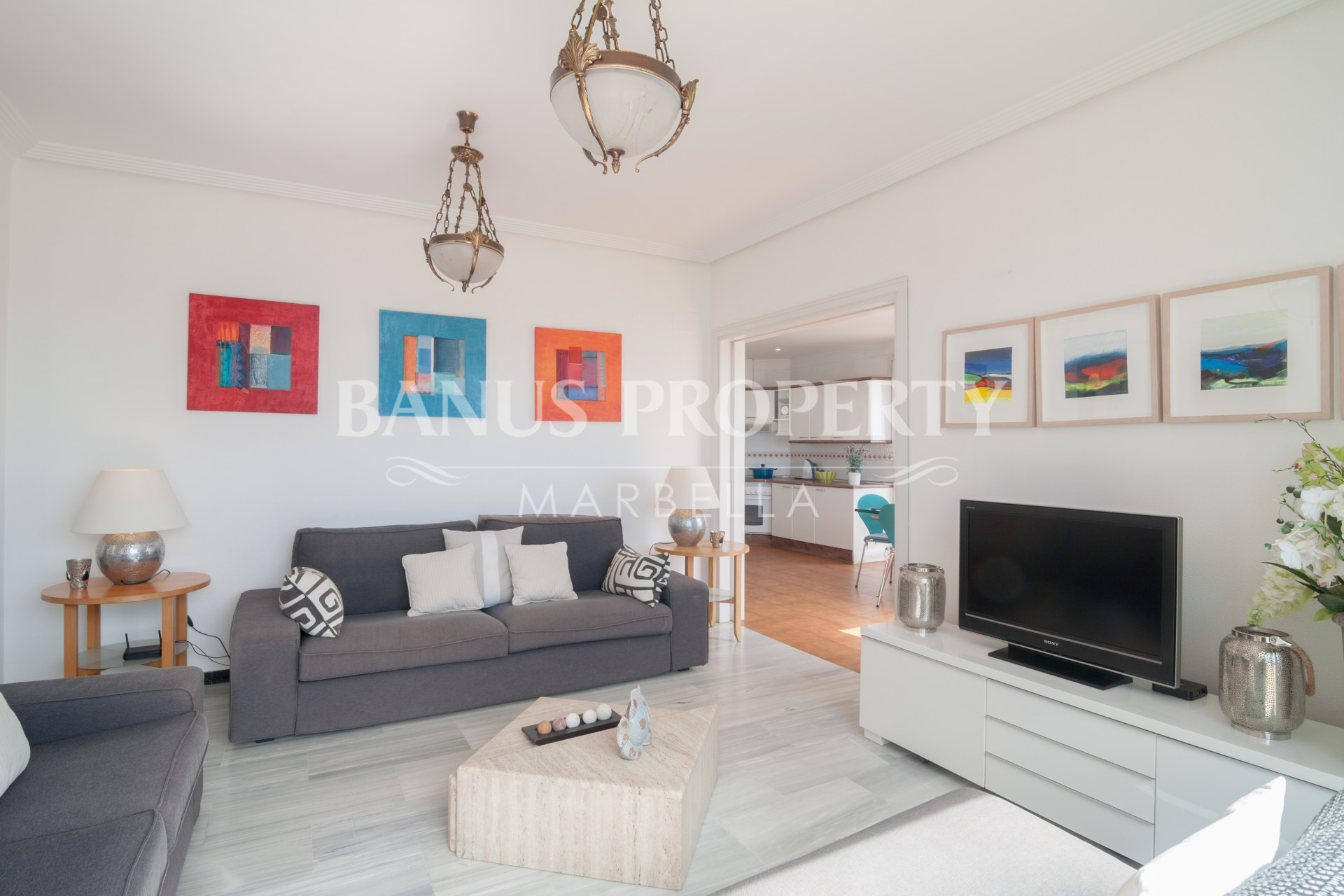 Superb three-bedroom penthouse with spectacular sea views for sale in Medina Garden, Puerto Banús