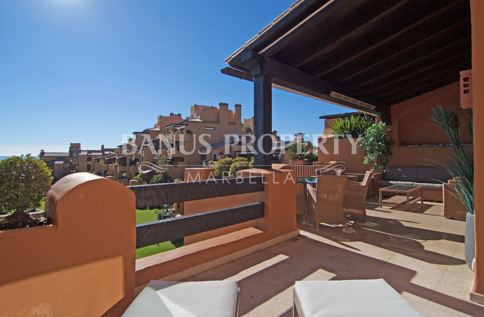 3 bed beach apartment with stunning sea views for sale in Los Granados del Mar, Estepona