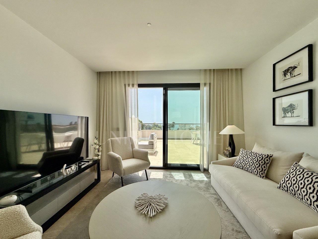 Ático con vistas panorámicas al mar y solárium, Casares