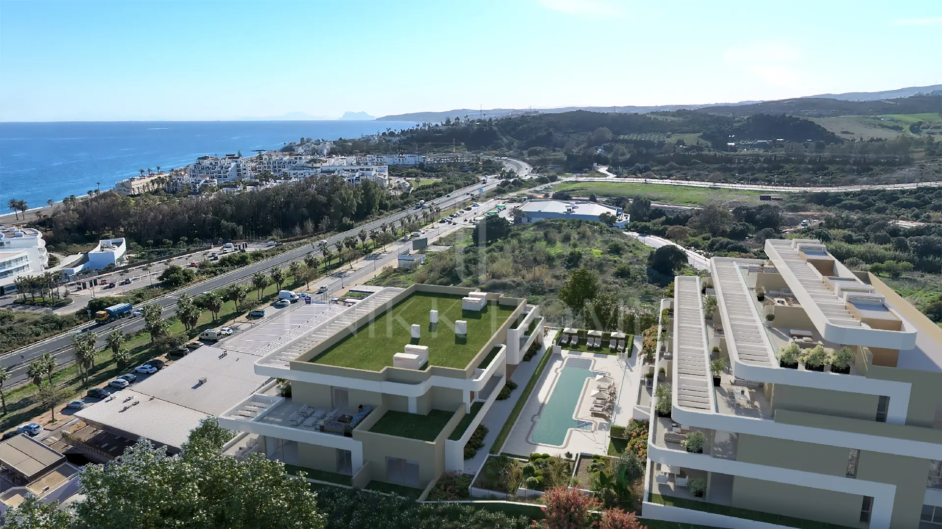The sea as scenery, luxury as style