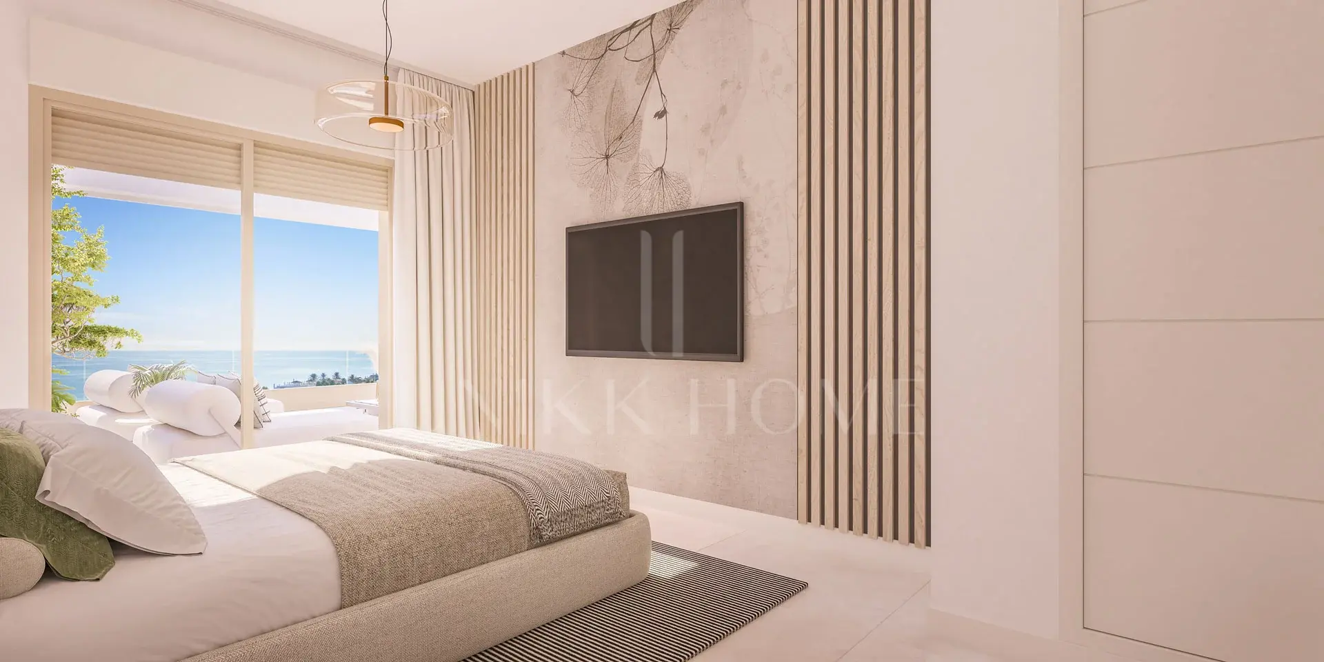 The sea as scenery, luxury as style