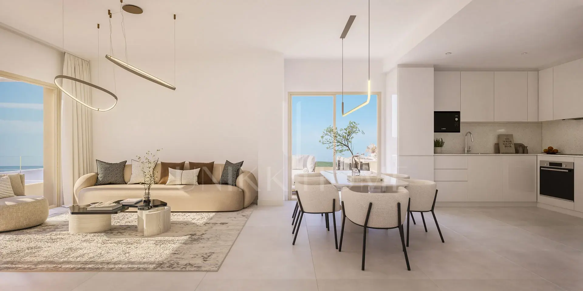 The sea as scenery, luxury as style