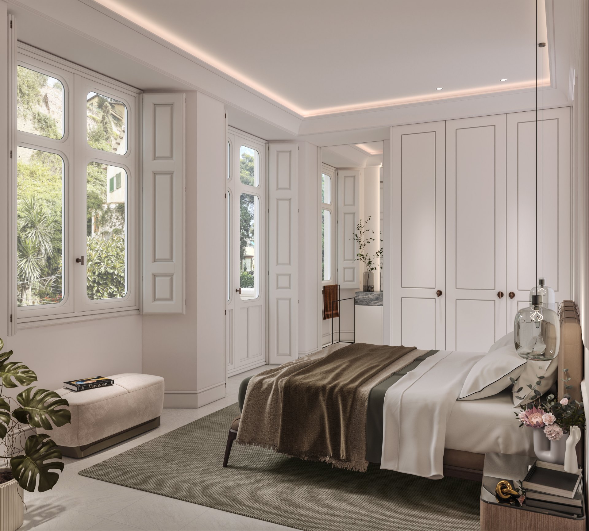 Dúplex en palacete señorial con vistas al mar y piscina comunitaria en El Limonar