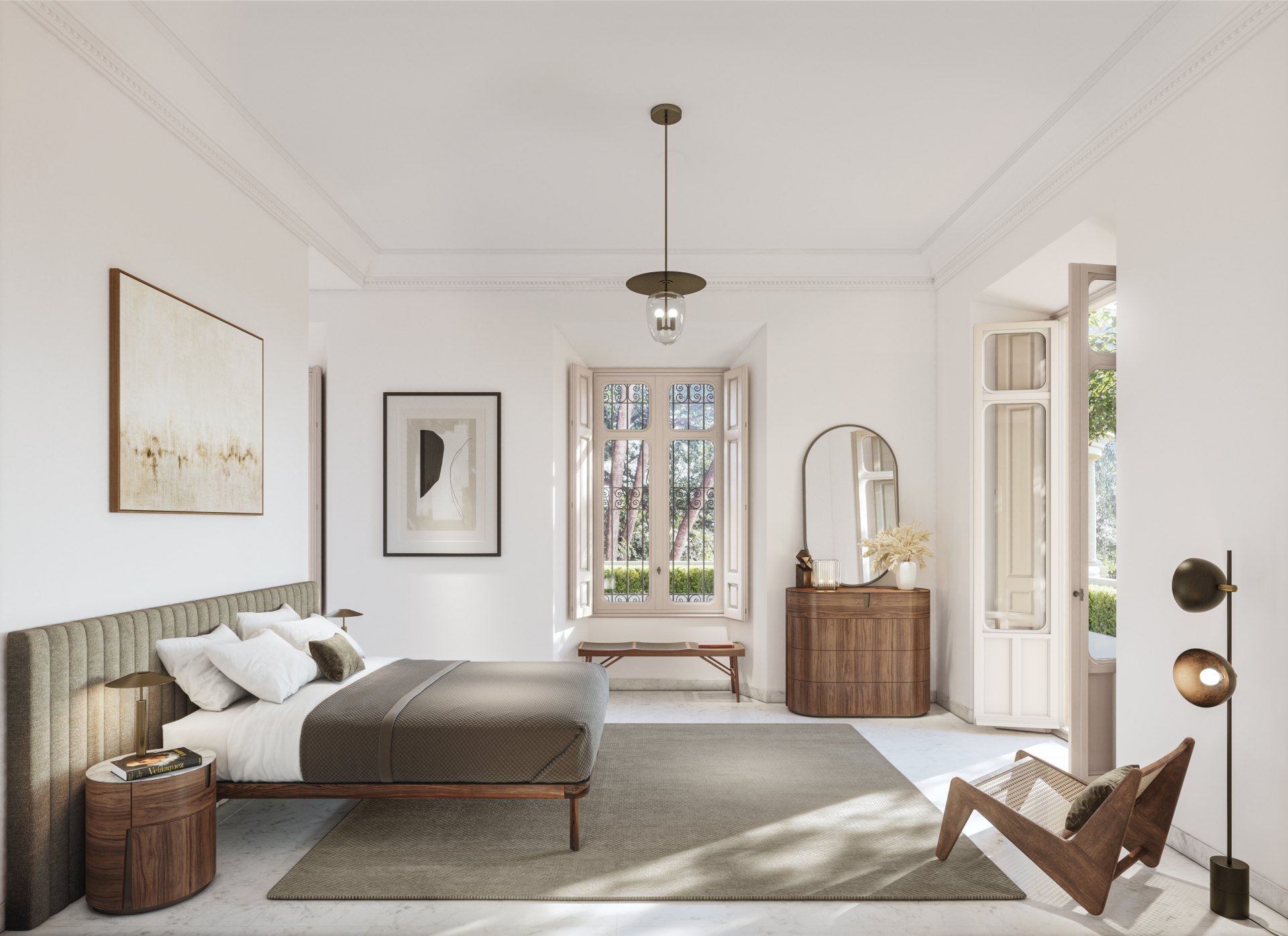 Dúplex en palacete señorial con vistas al mar y piscina comunitaria en El Limonar