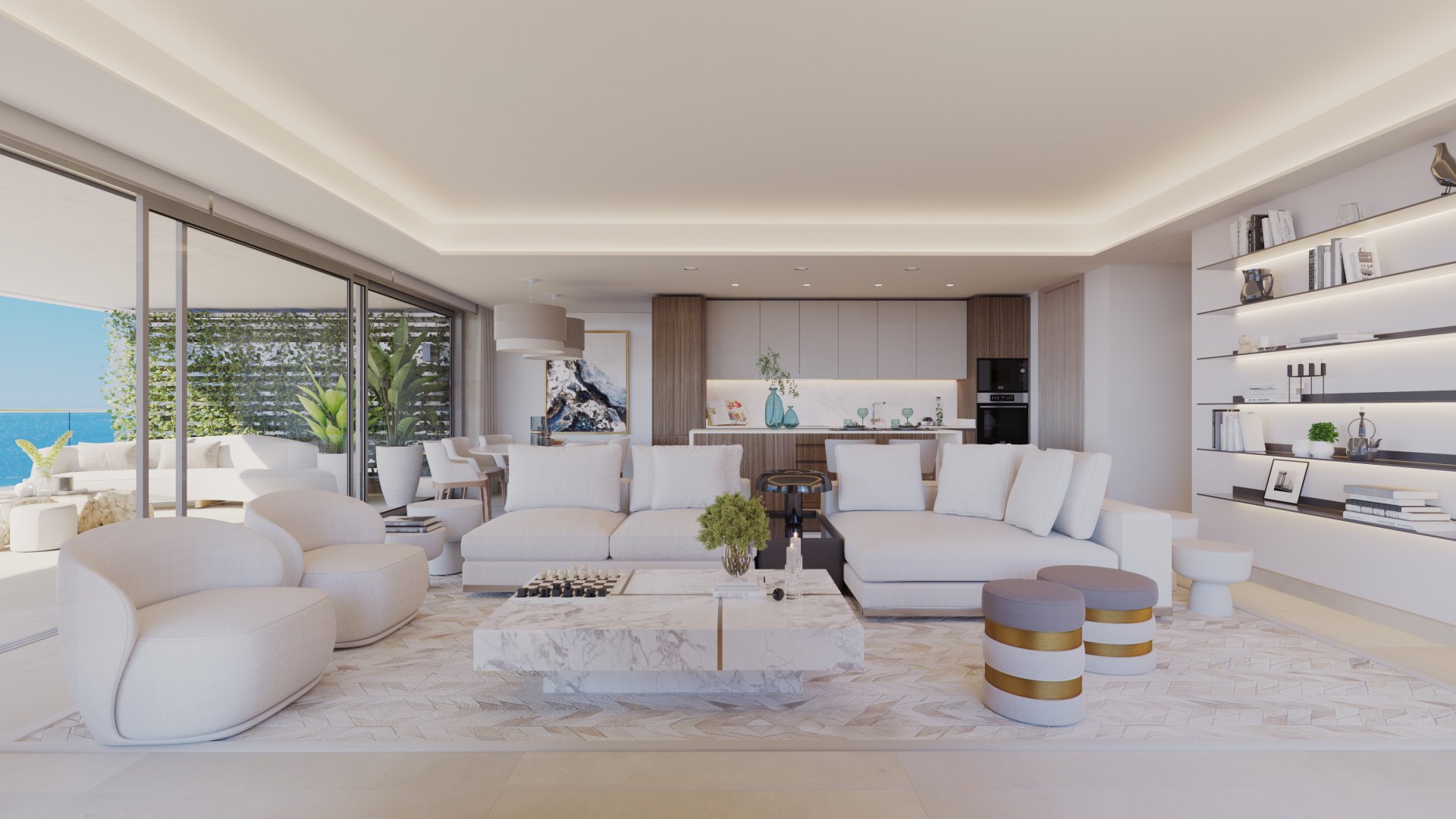 Luxury residence in exclusive tower in Málaga West